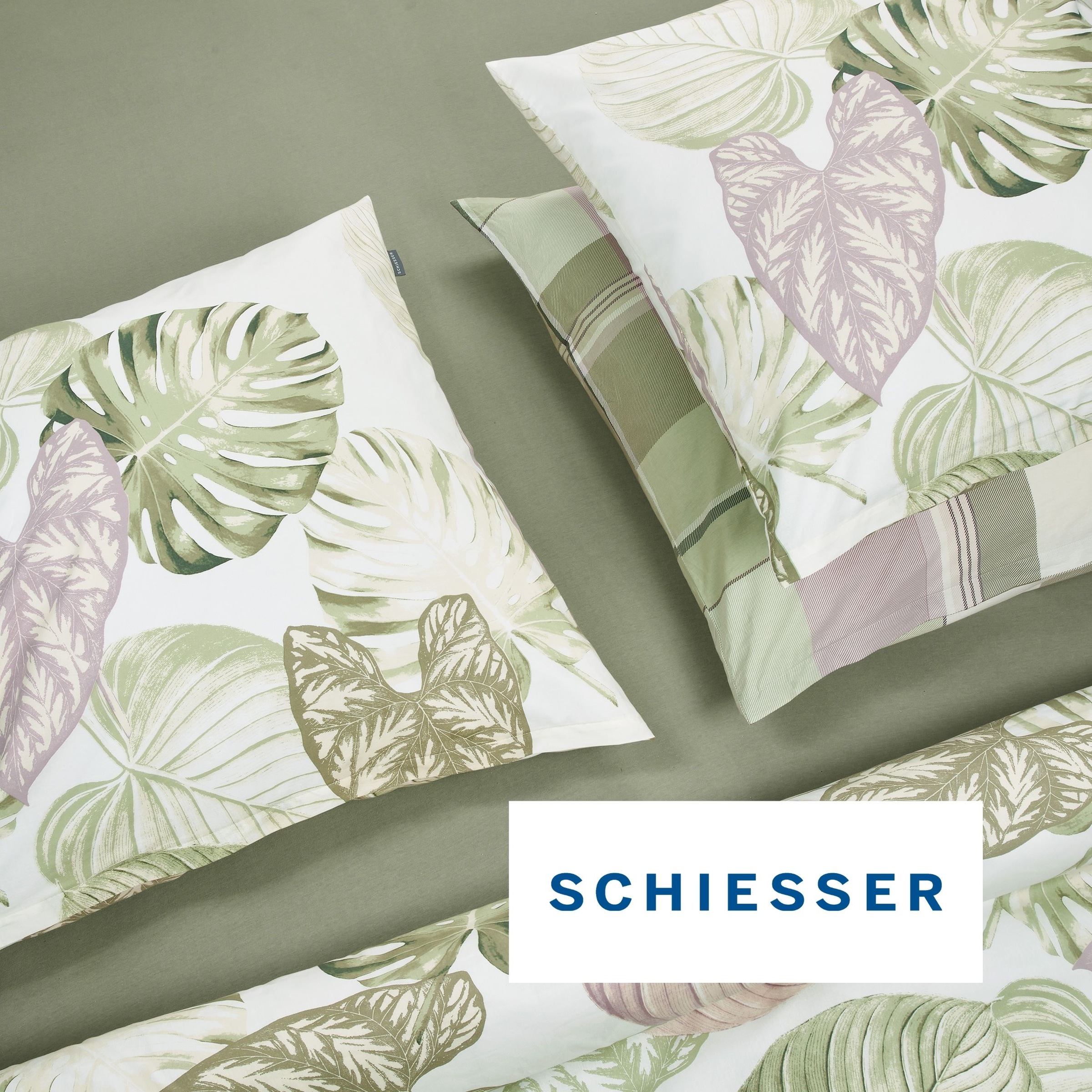 Schiesser Bettwäsche »Ate aus weicher Baumwolle mit einem klassischen Karo-Muster« 2 Stk. OEKO-TEX® MADE IN GREEN