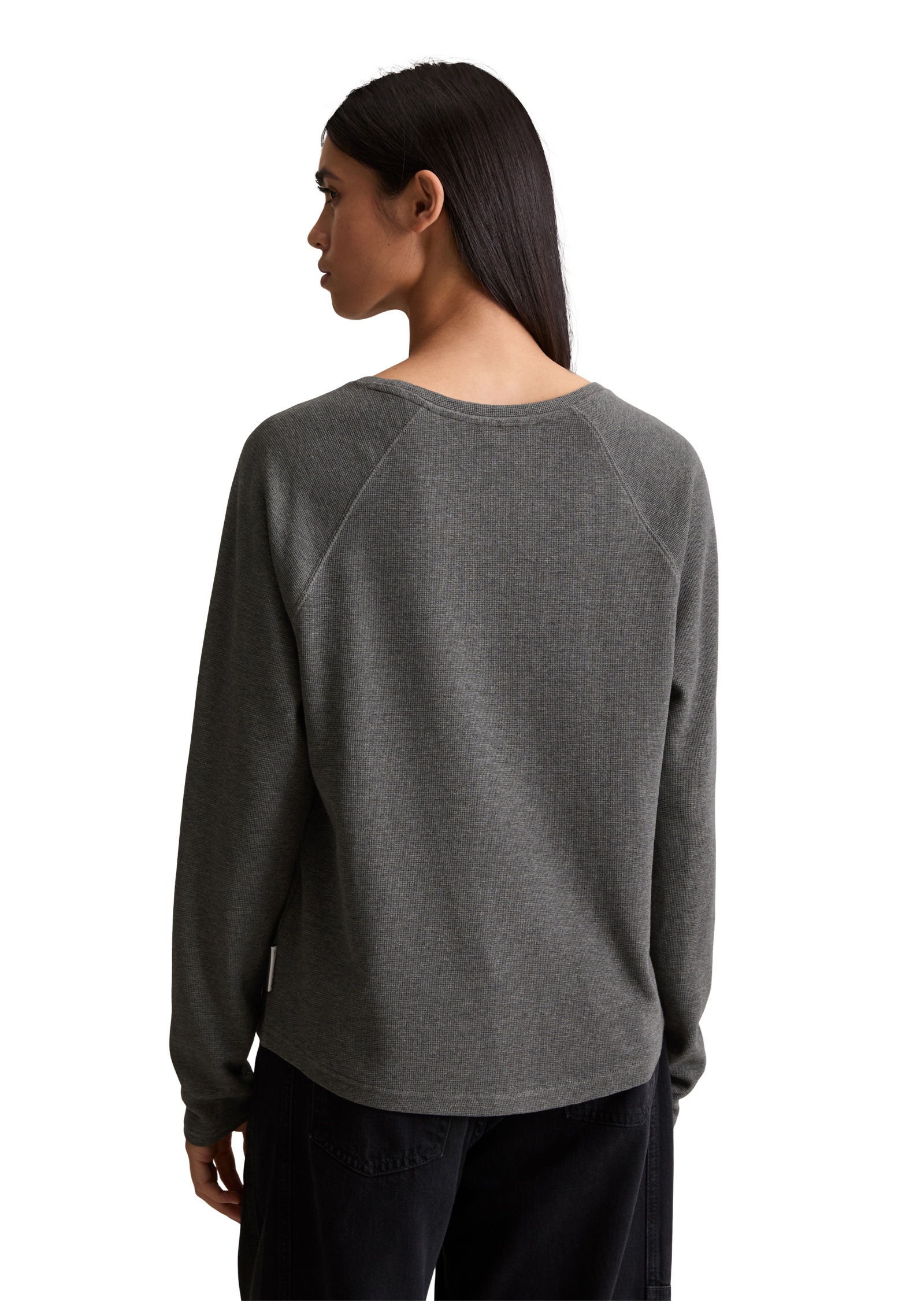 Marc O'Polo DENIM Langarmshirt »aus weichem Waffle-Jersey«
