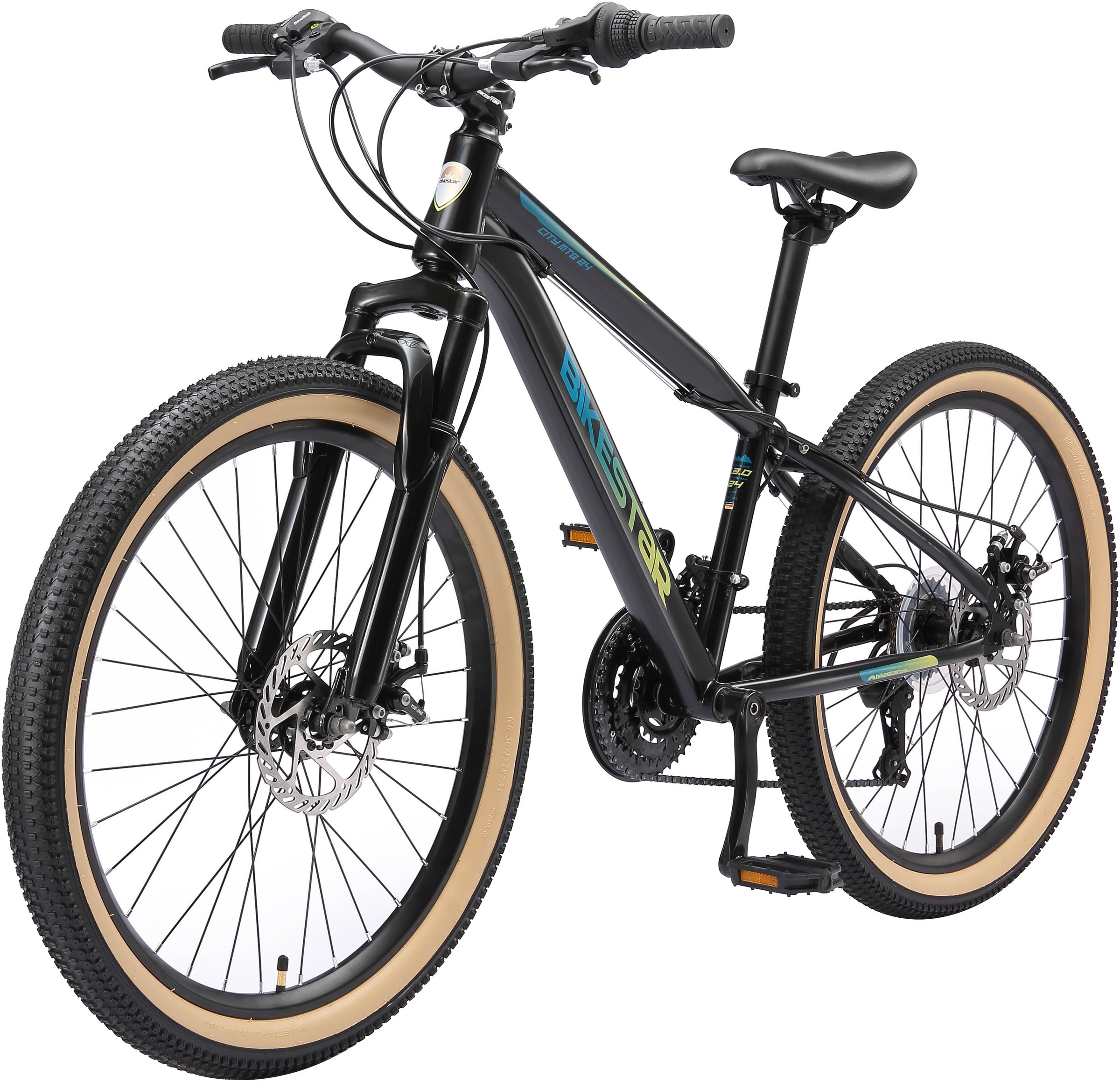 Bikestar Jugendfahrrad, 21 Gang, Shimano, RD-TY21 Schaltwerk, Kettenschaltung