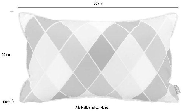 H.O.C.K. Dekokissen »Diamond« Kissenhülle mit Füllung, 1 Stück, 50/30 cm
