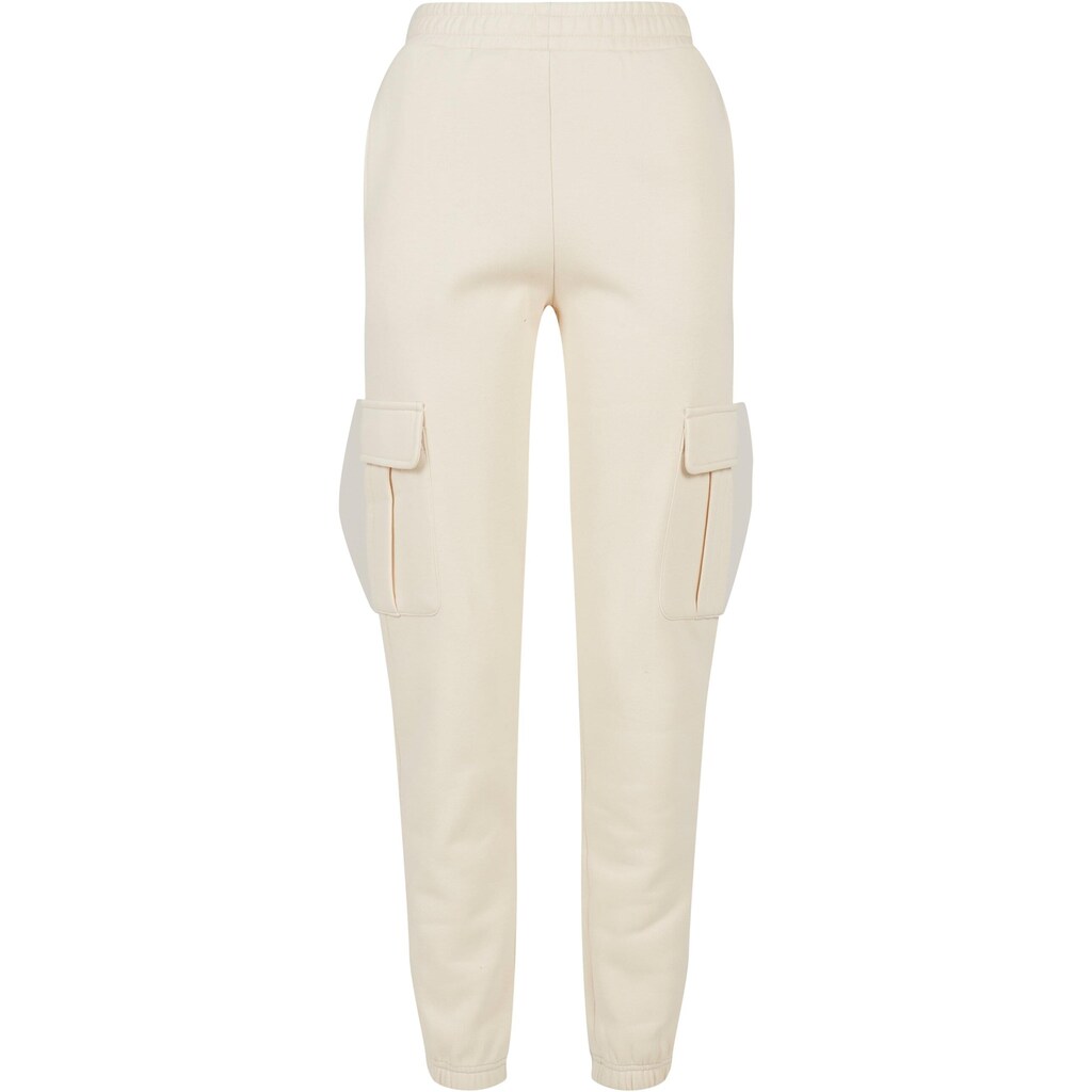 URBAN CLASSICS Jogginghose »Urban Classics Damen Ladies High Waist Cargo Sweat Pants«, (1 tlg.)