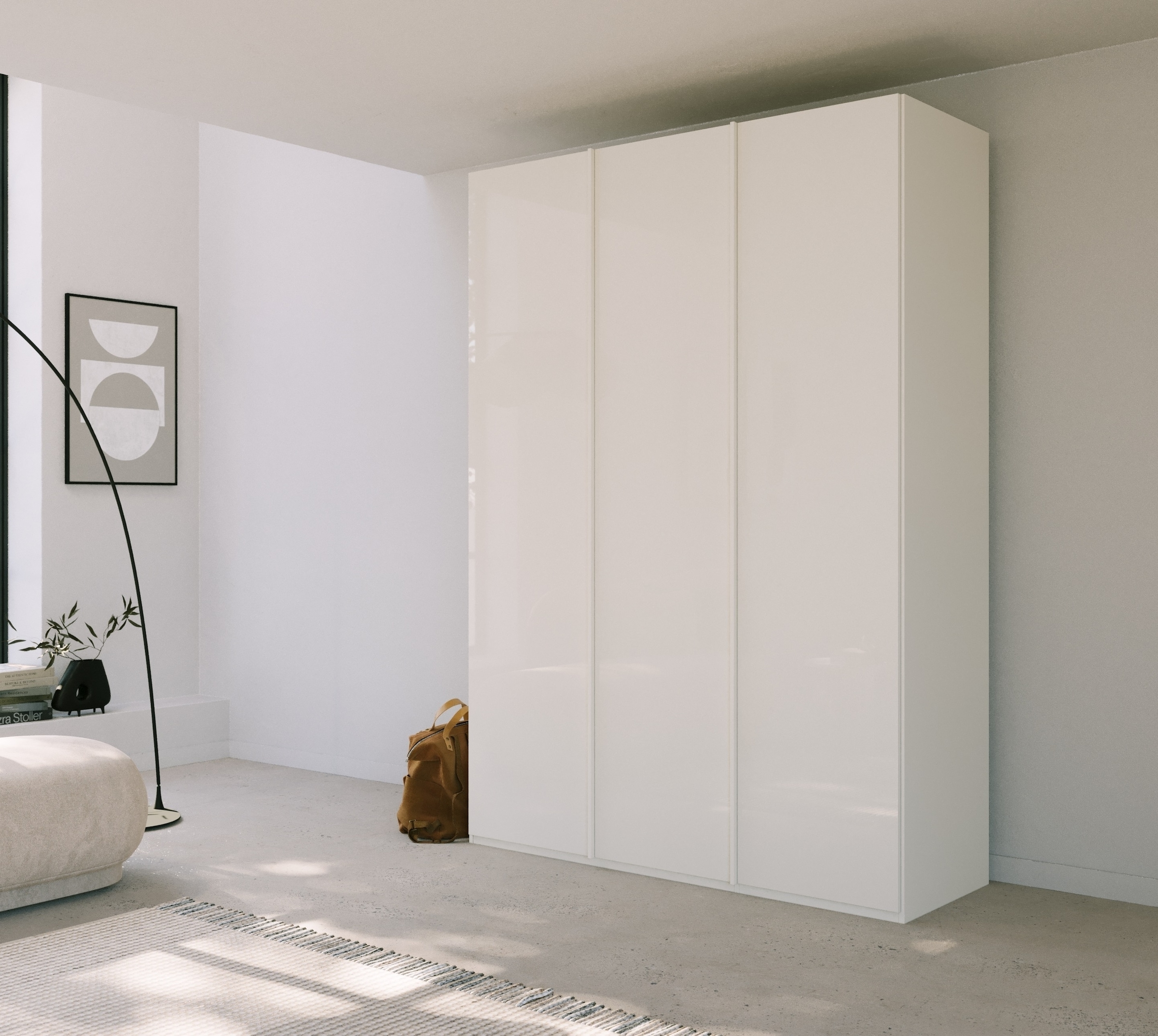 rauch Drehtürenschrank »Skat Meridian«, Glasfront, inkl. Innenspiegel und 4 Innenschubladen