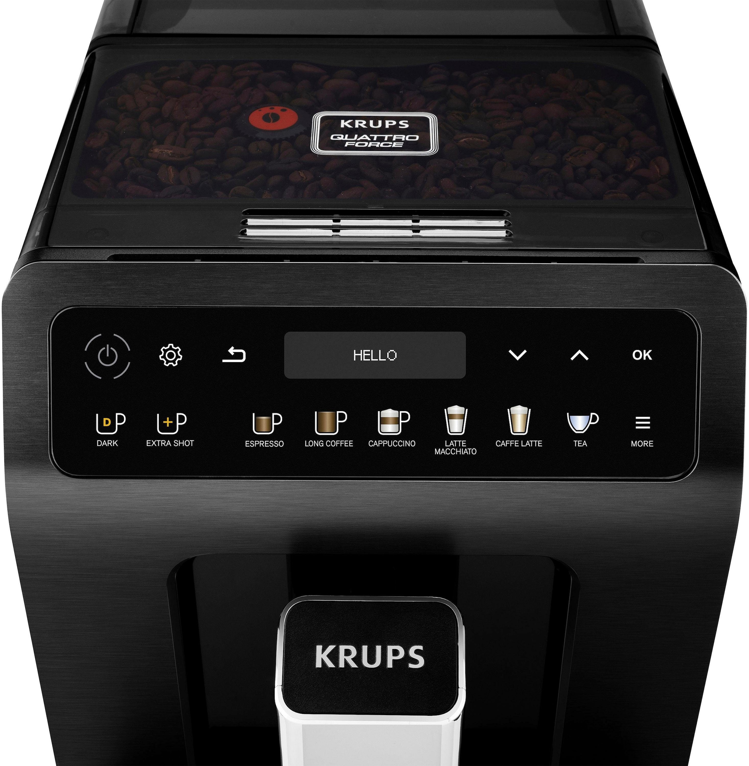 Krups Kaffeevollautomat »EA8948 Evidence Plus, vielfältige Kaffee-Spezialitäten auf Knopfdruck«, einfache Bedienung dank innovativem Farbdisplay