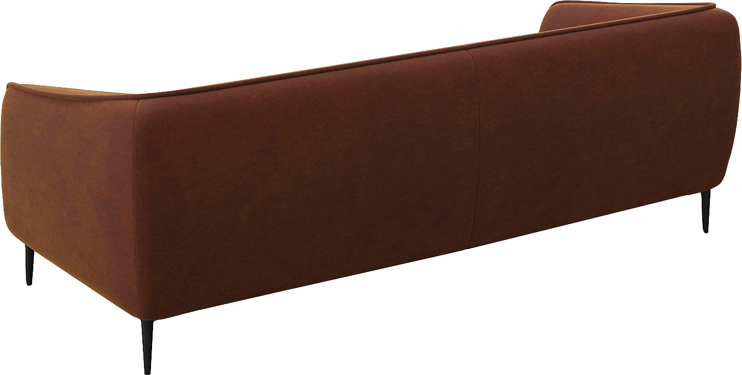FLEXLUX 3-Sitzer »Belle Designsofa, Couch, bequem durch Kaltschaum im Sitz«, Skandinavisches Design, In hochwertiger Verarbeitung