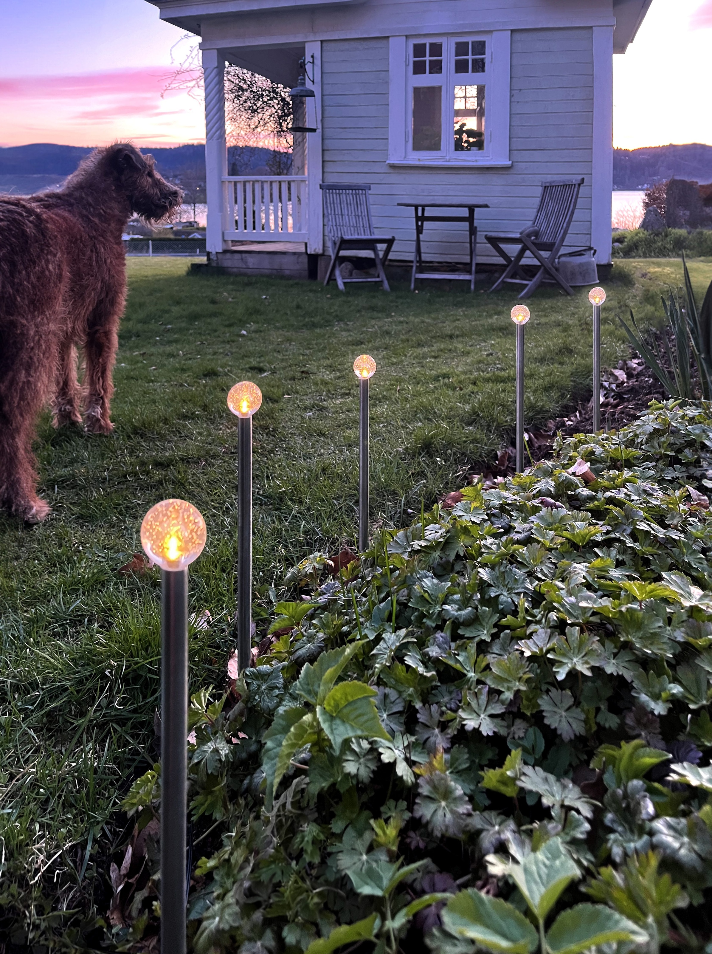 Parforce Traditional Hunting LED Solarleuchte »Solar-Dekoration Bubbly« LED-Board 1 Stk. Warmweiß 10 Lichtstäbe, warmweiße LEDs