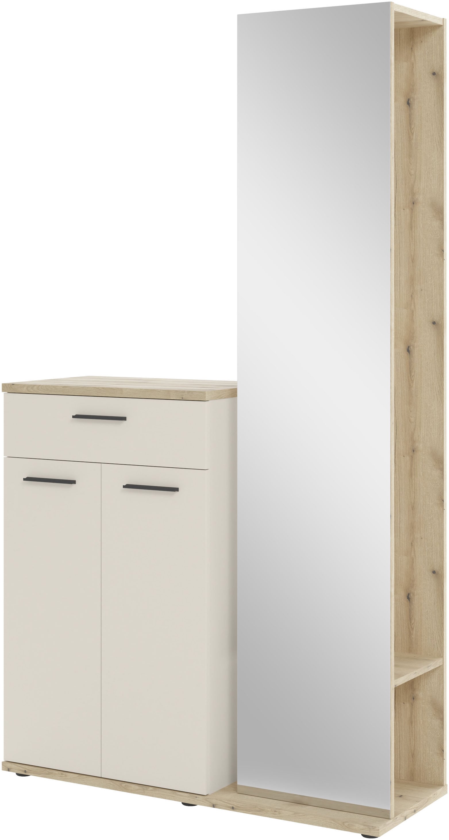HBZ Garderoben-Set "Kompaktgarderobe, BxHxT 105x188x38 cm mit Spiegel", (2 günstig online kaufen