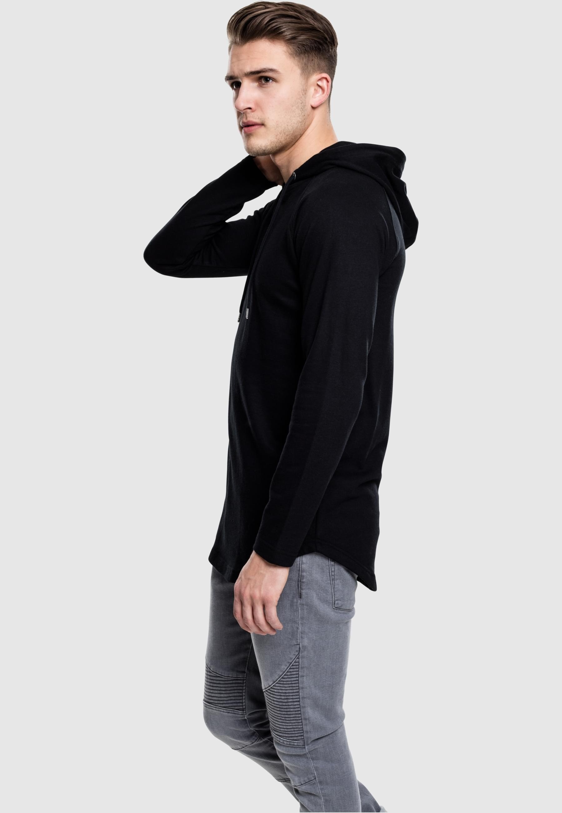 URBAN CLASSICS Kapuzensweatshirt »Urban Classics Herren Long Shaped Terry Hoody«, (1 tlg.)