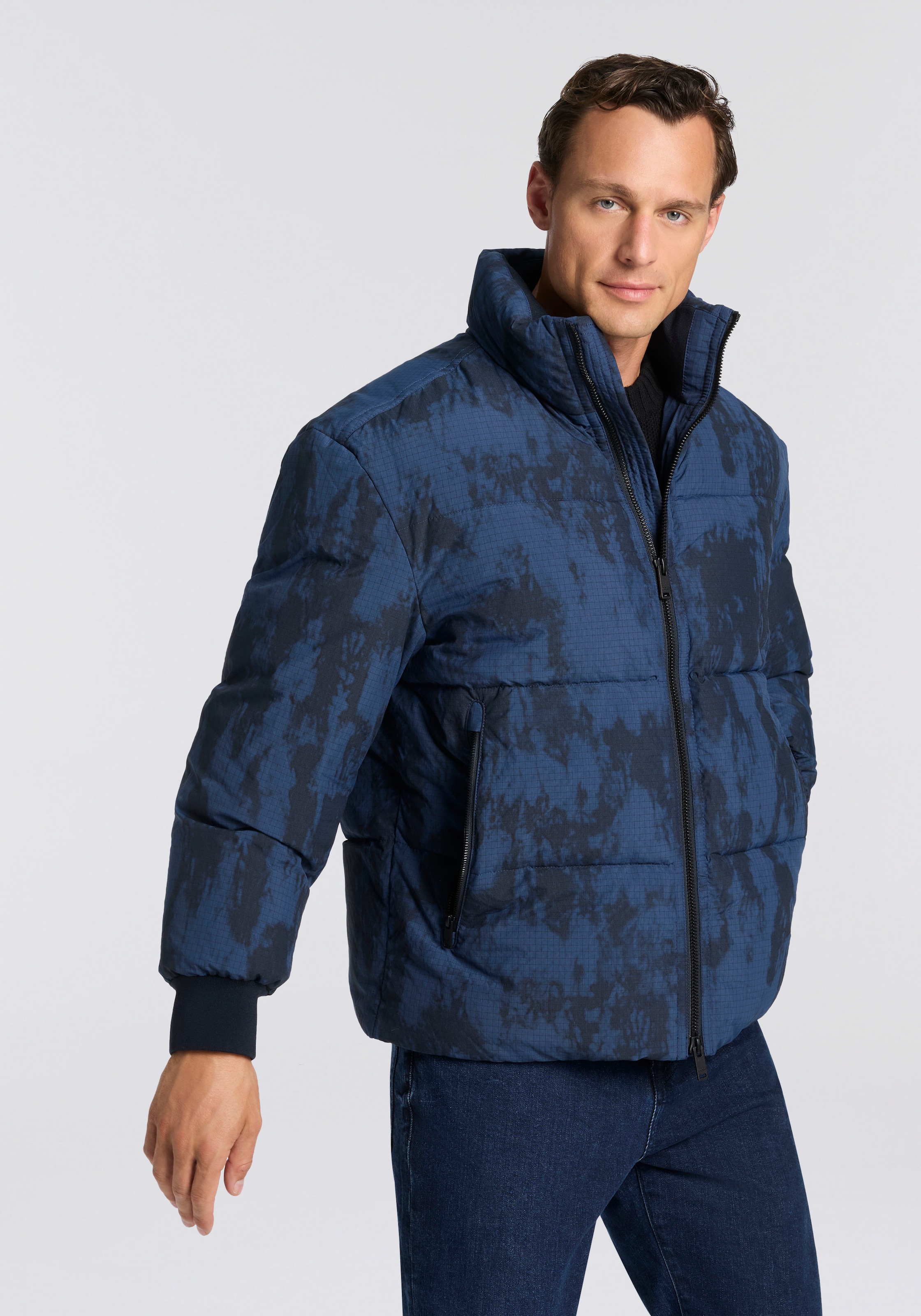 BOSS ORANGE Steppjacke "Oshin" Stehkragen, Rippbündchen günstig online kaufen