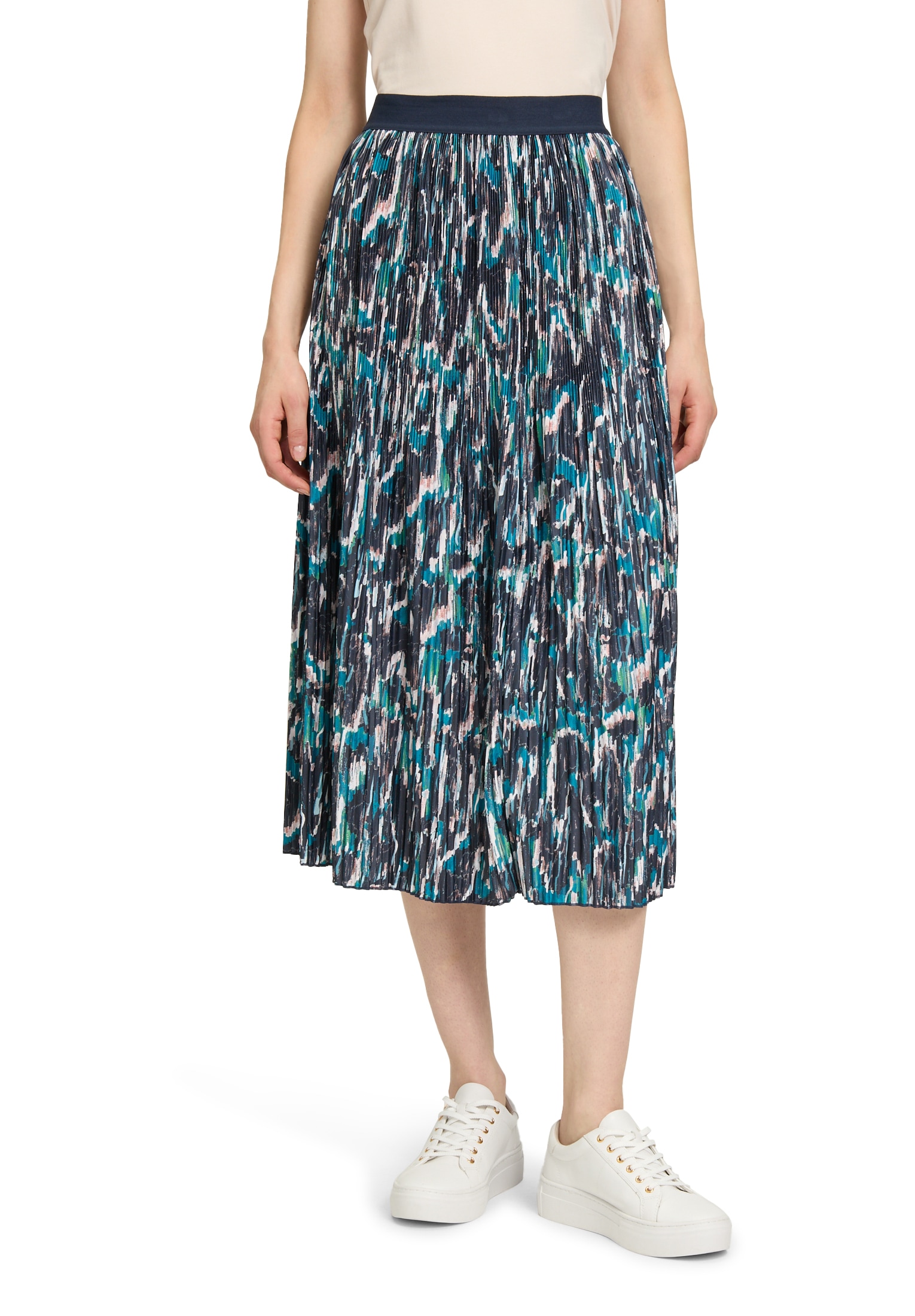 Betty&Co Midirock "Betty & Co Damen Midirock mit Plissee", Plissee günstig online kaufen