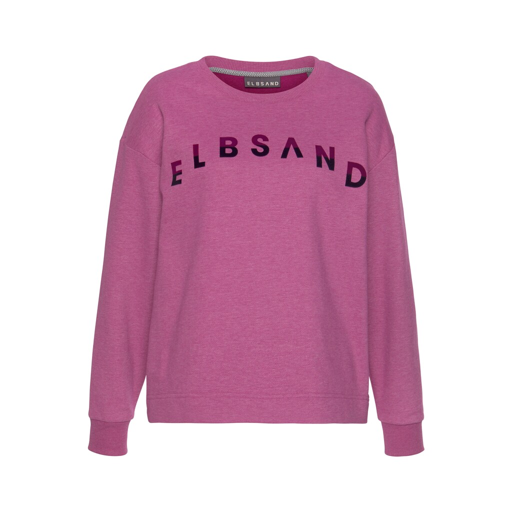 Elbsand Sweatshirt »Sontje«, mit Flockpint vorne
