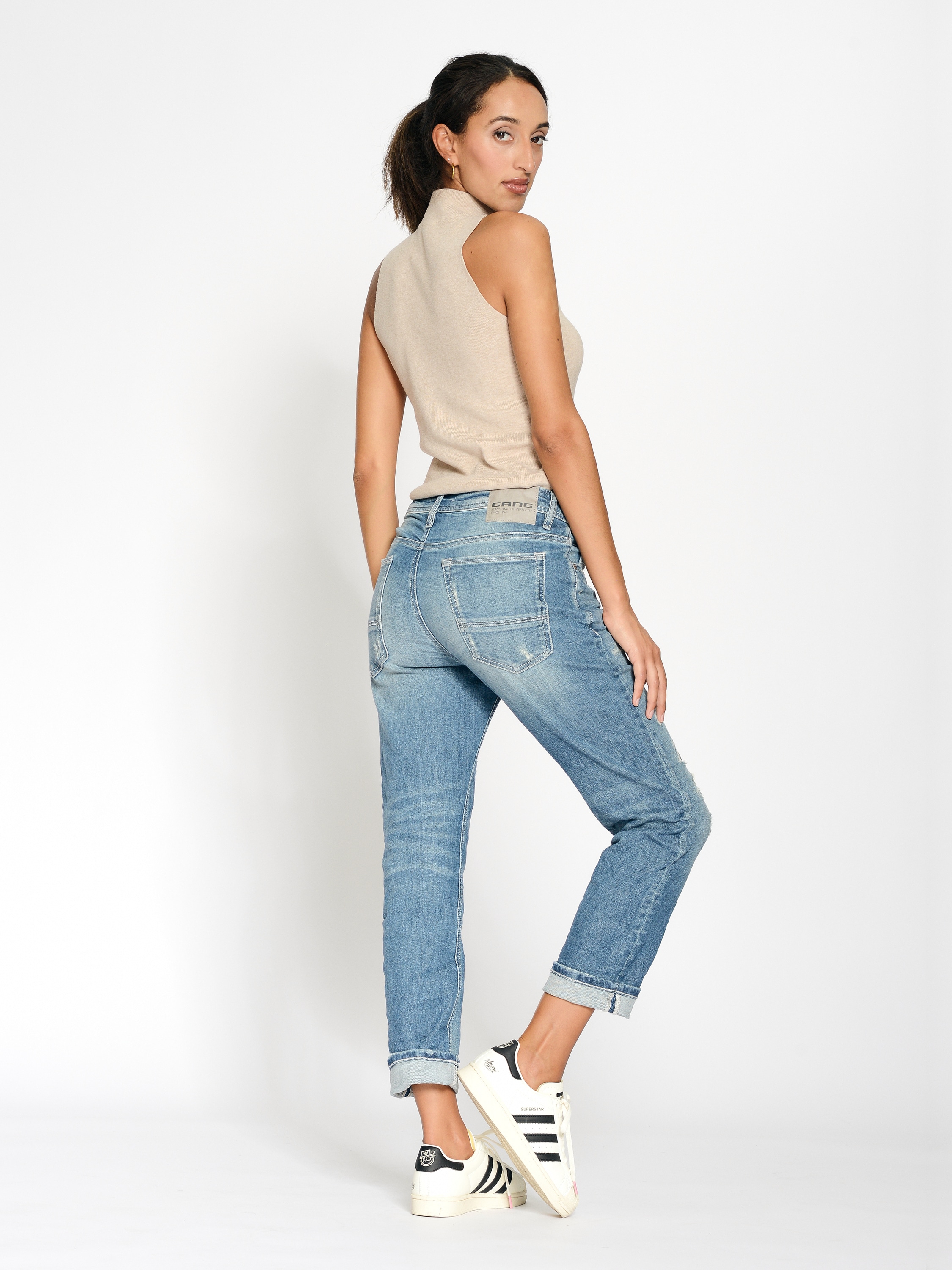 GANG Boyfriend-Jeans »GANG Jeans Boyfriend 94NICA CROPPED«