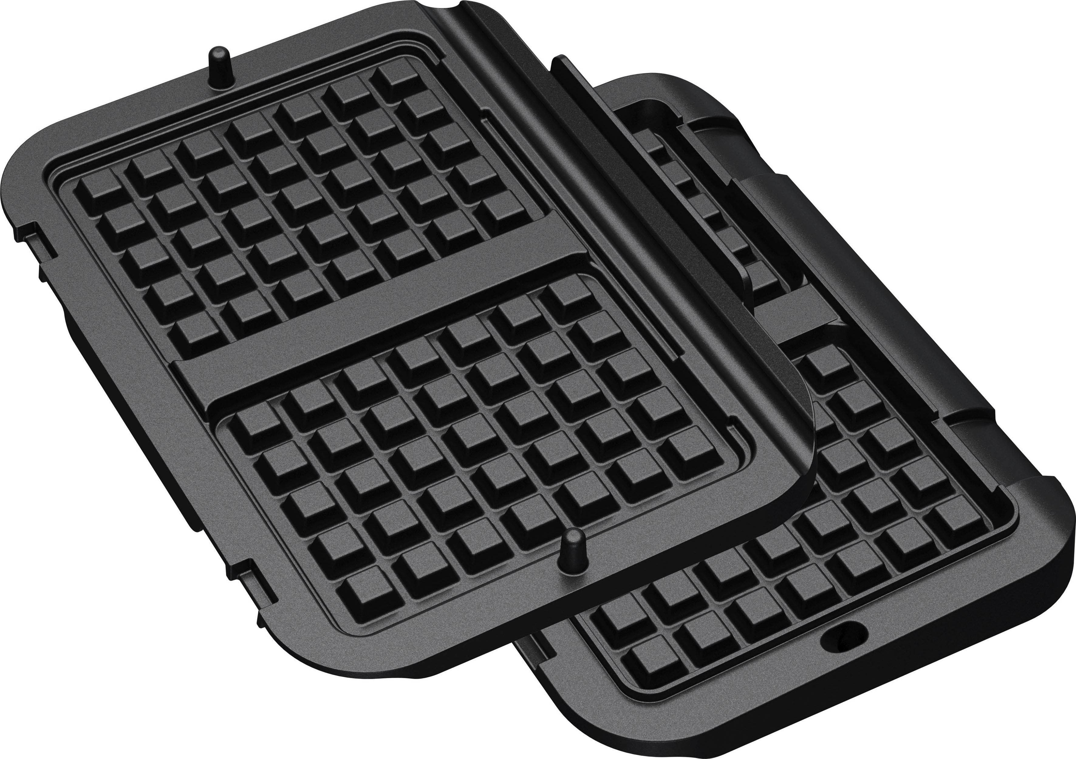 Tefal "XA7308 OptiGrill" Aluminium 2 Stk. tlg. für 4in1 und 2in1 Modelle, Zubereitung von Belgischen Waffeln