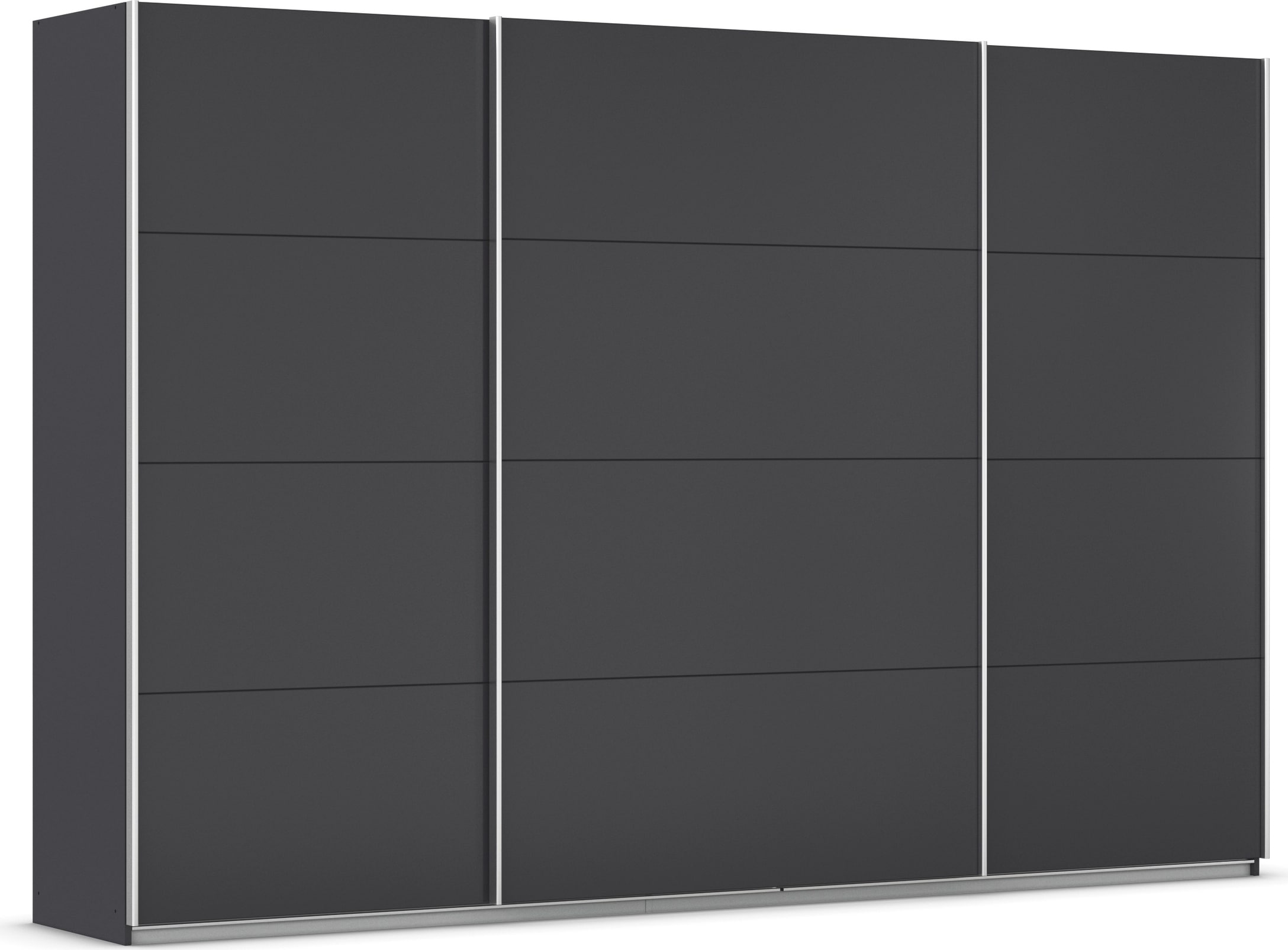 OTTO home Schwebetürenschrank "Kleiderschrank Schrank Garderobe AGORDO mit Dekor- oder Hochglanzfront" Breiten 203/271/315/360 cm in drei Griff-Farben - NEU: Farbe SCHWARZ, in 4 Breiten und 2 Höhen MADE IN GERMANY