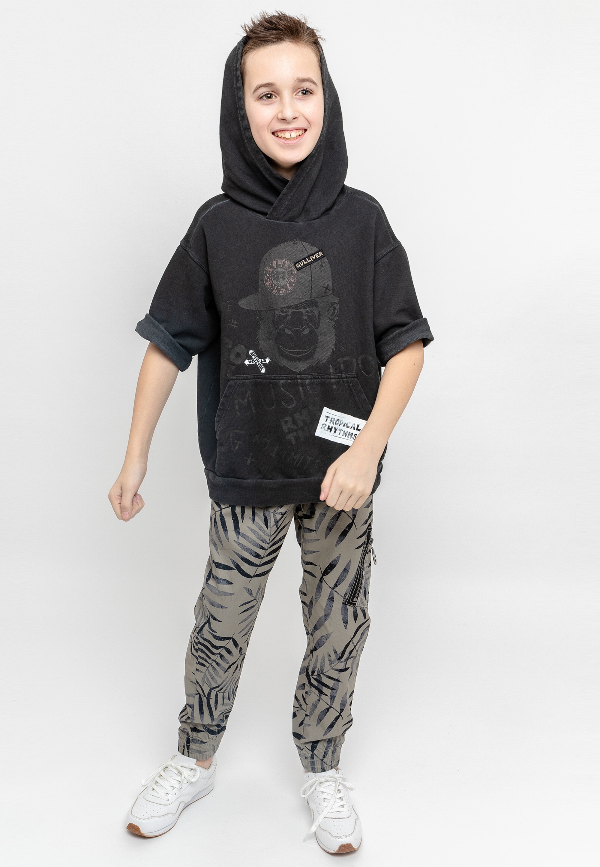 kaufen Kapuzensweatshirt, Print stylischem ▷ mit Gulliver | Animal BAUR