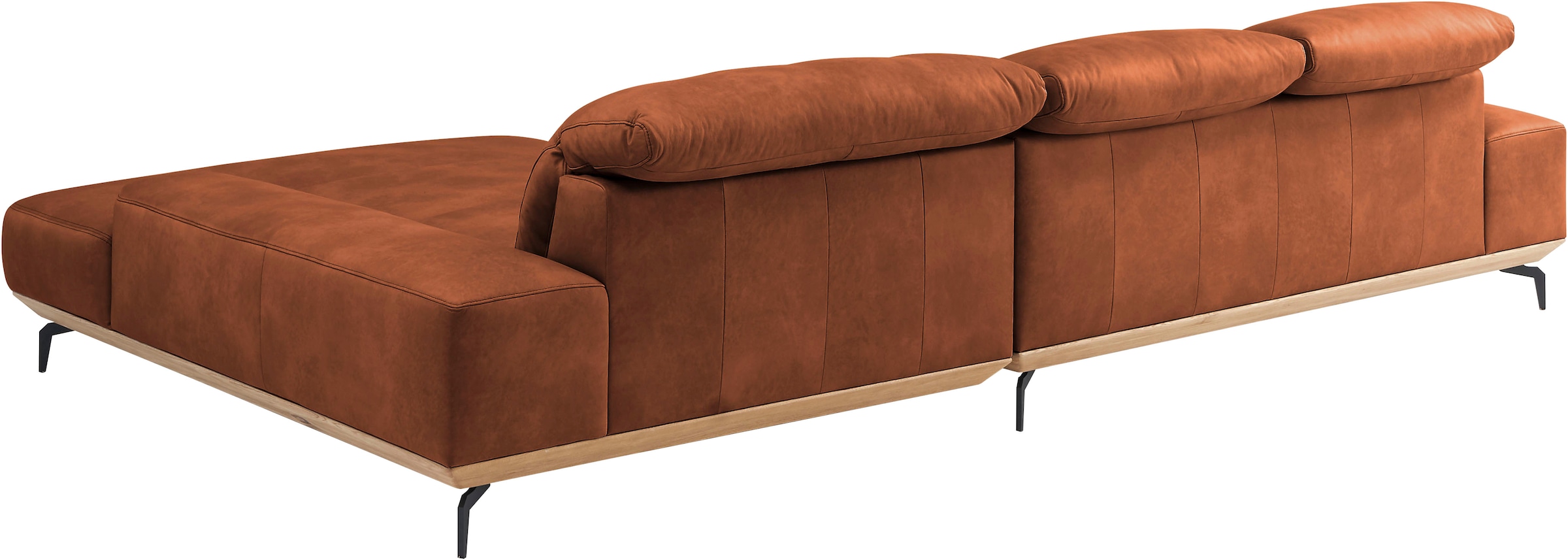 Musterring Wohnlandschaft »MR 2490« Fuß Schwarz, Sitzhöhe 46cm, wahlweise mit Funktionen, Maße 342x207 cm