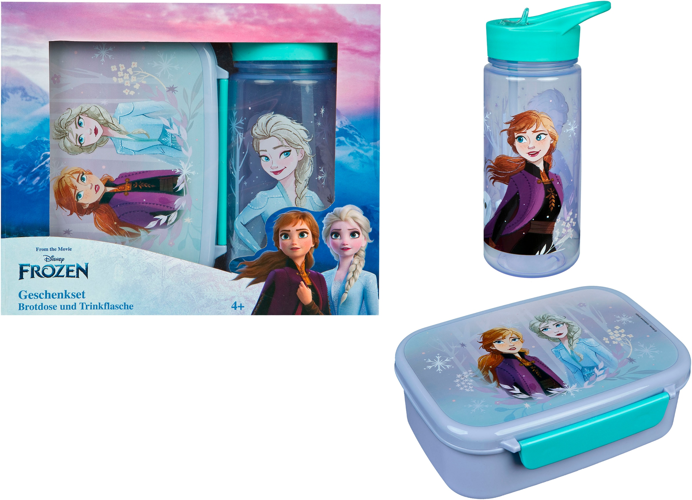 Scooli Lunchbox "Frozen" Set, 2 tlg. mit Trinkflasche günstig online kaufen