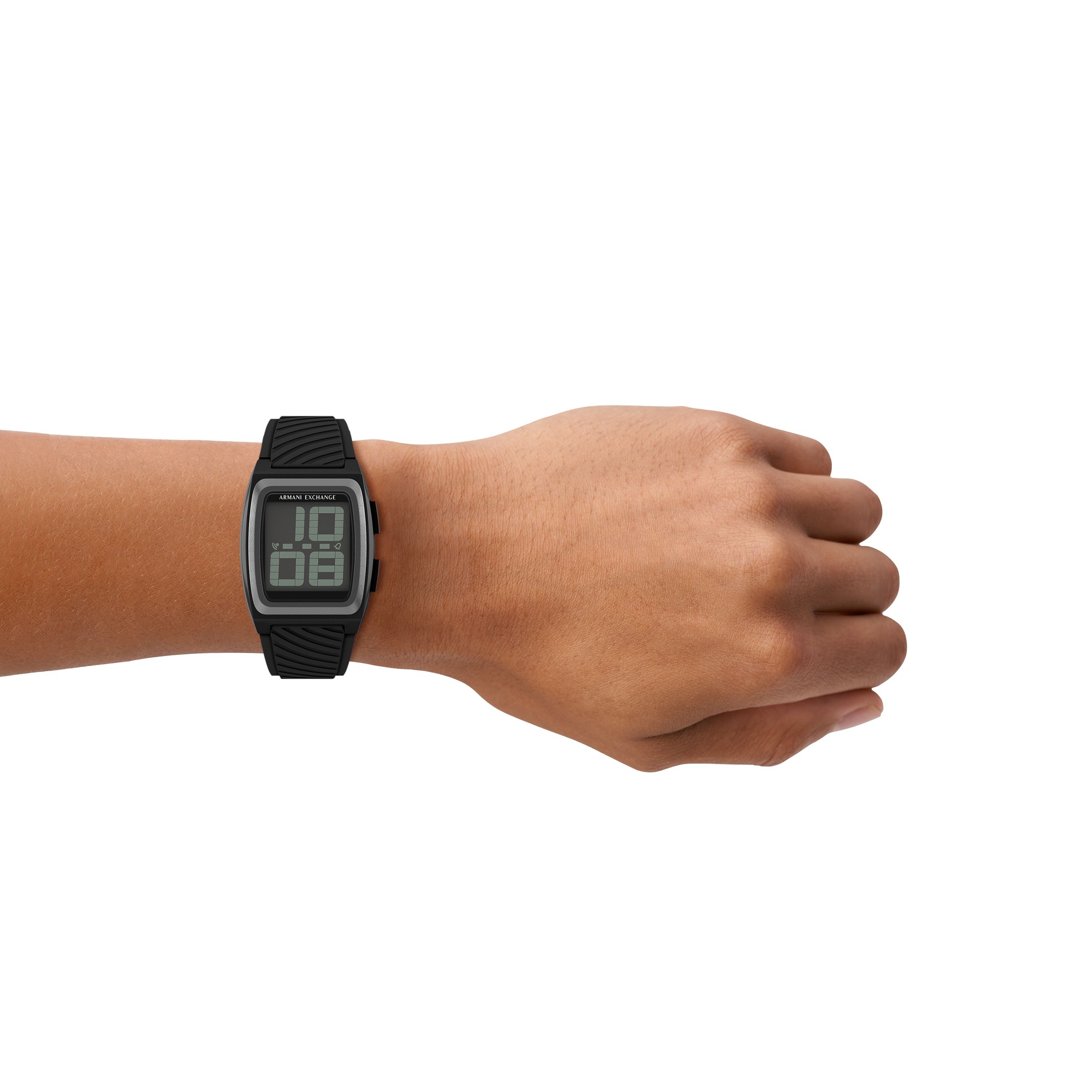 ARMANI EXCHANGE Digitaluhr Quarzuhr, Armbanduhr, Damenuhr, Herrenuhr, Silikonarmband, digital