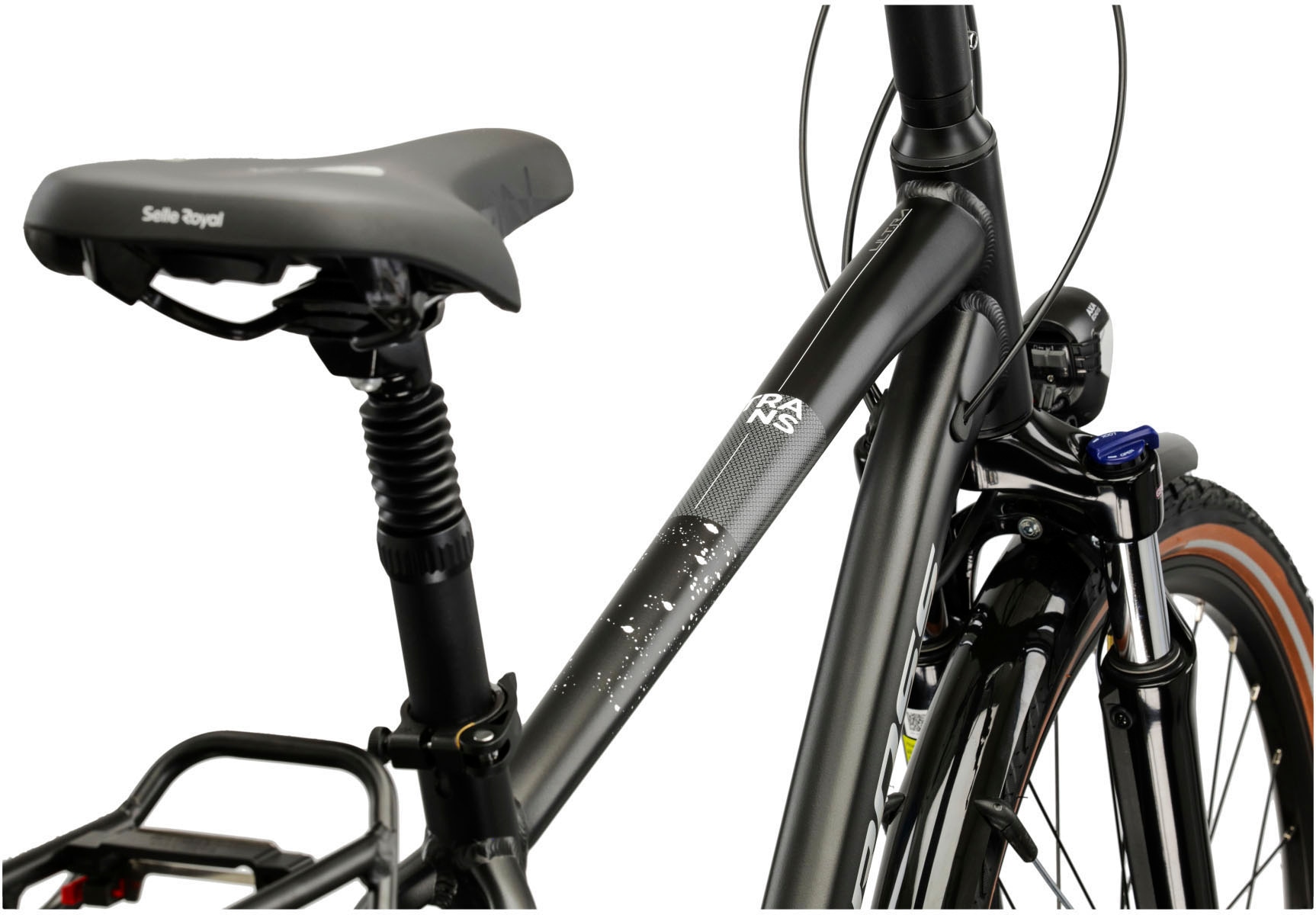 Kross Trekkingrad »KROSS Trekkingrad 28" Trans 5.0 ULT.RA  schwarz 18 Gänge« 18 Gang Shimano CUES U3020 Schaltwerk Kettenschaltung