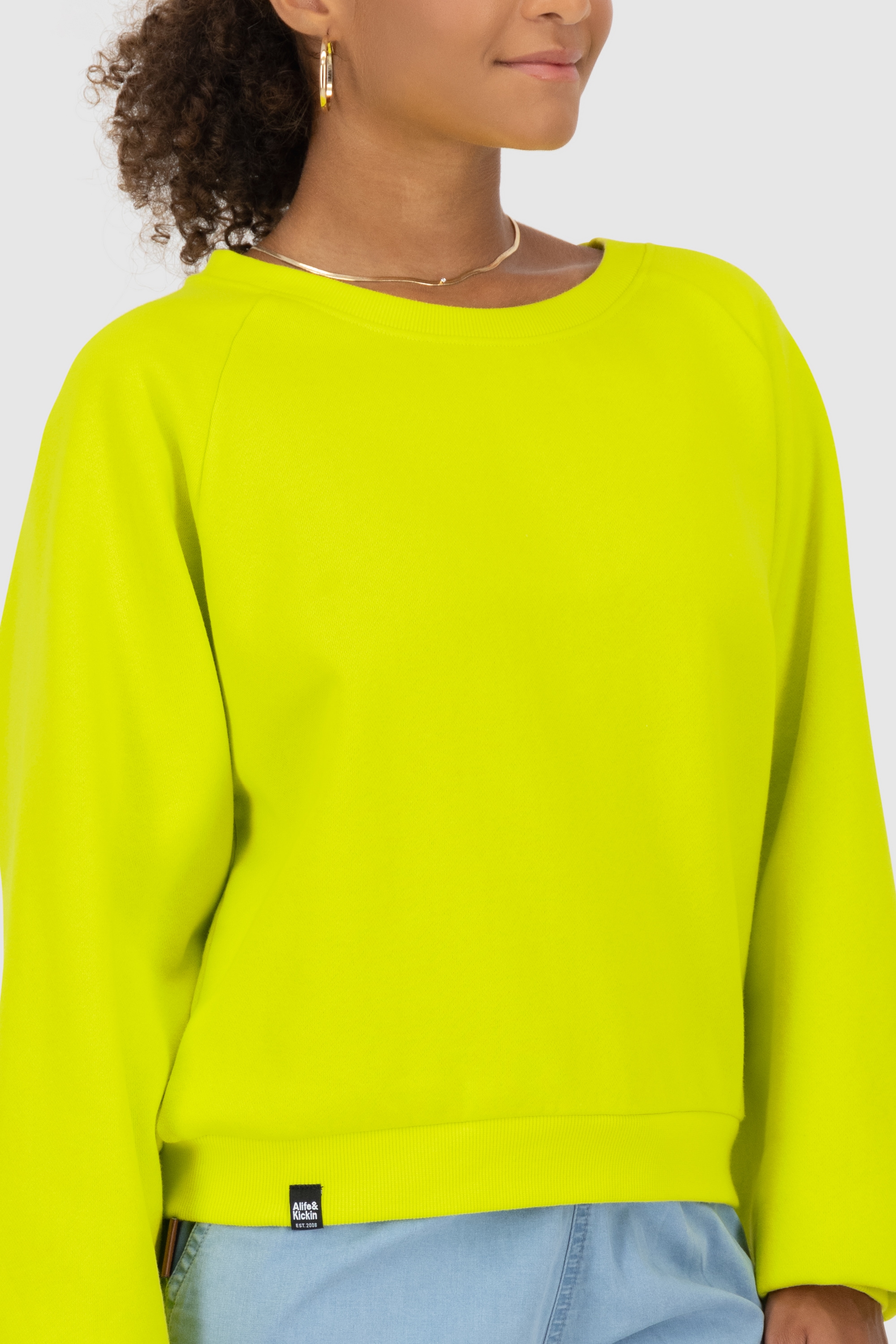 Alife & Kickin Sweatshirt »Damen TeonaAK A«, Basic Pullover mit Rundhalsausschnitt