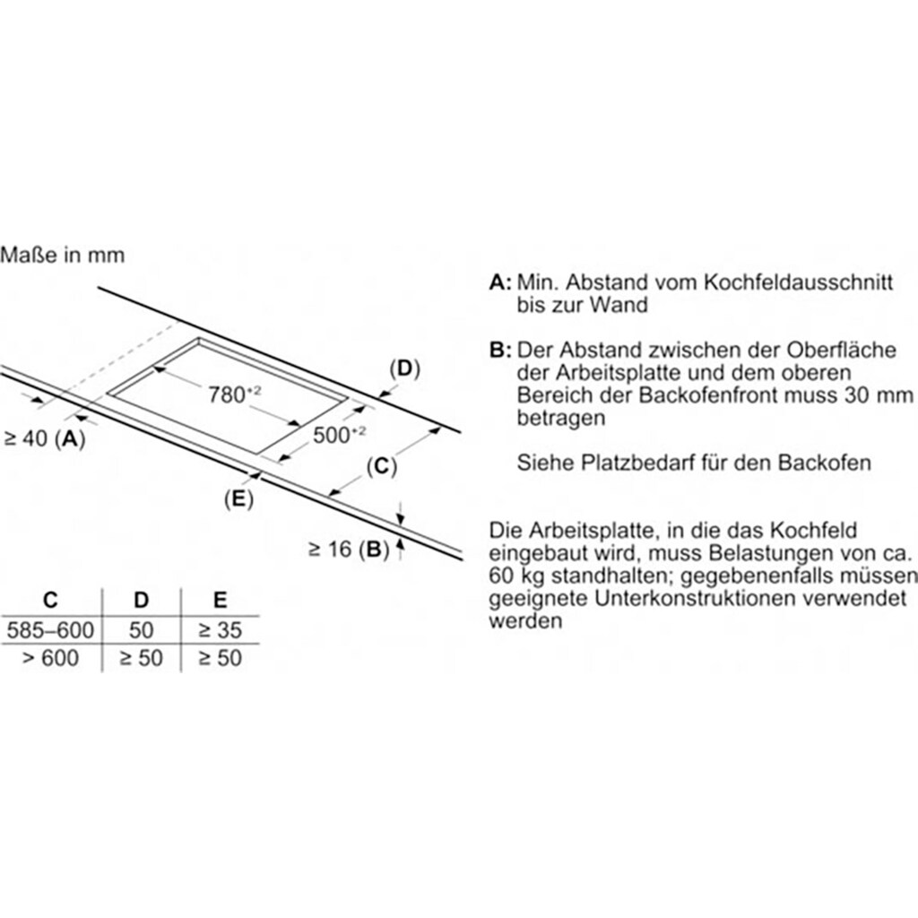 NEFF Induktions-Kochfeld von SCHOTT CERAN® »T58SHF1L0«, T58SHF1L0