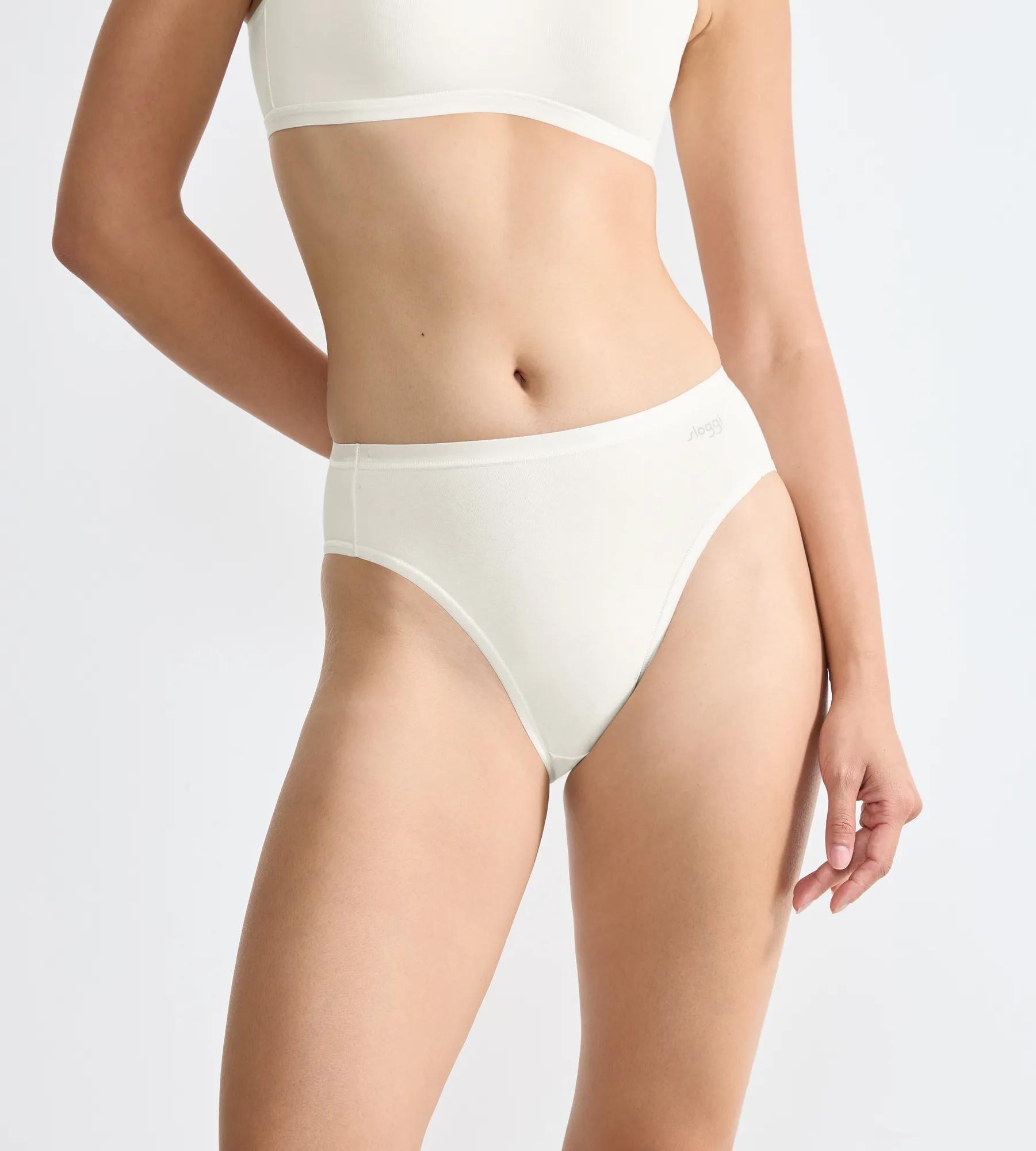 sloggi Tai-Slip »GO Daily Cotton« 3er Pack,  Glanz-Effekt Details, hoher Beinausschnitt, weich, elastisch
