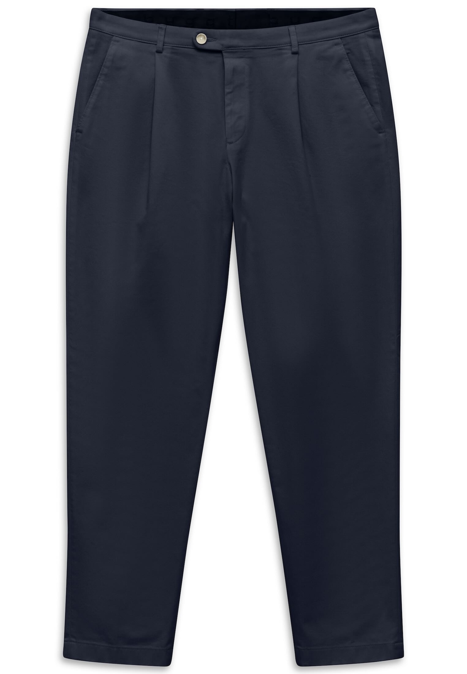 bugatti Bundfaltenhose "Tapered Fit" aus Baumwoll-Stretch günstig online kaufen