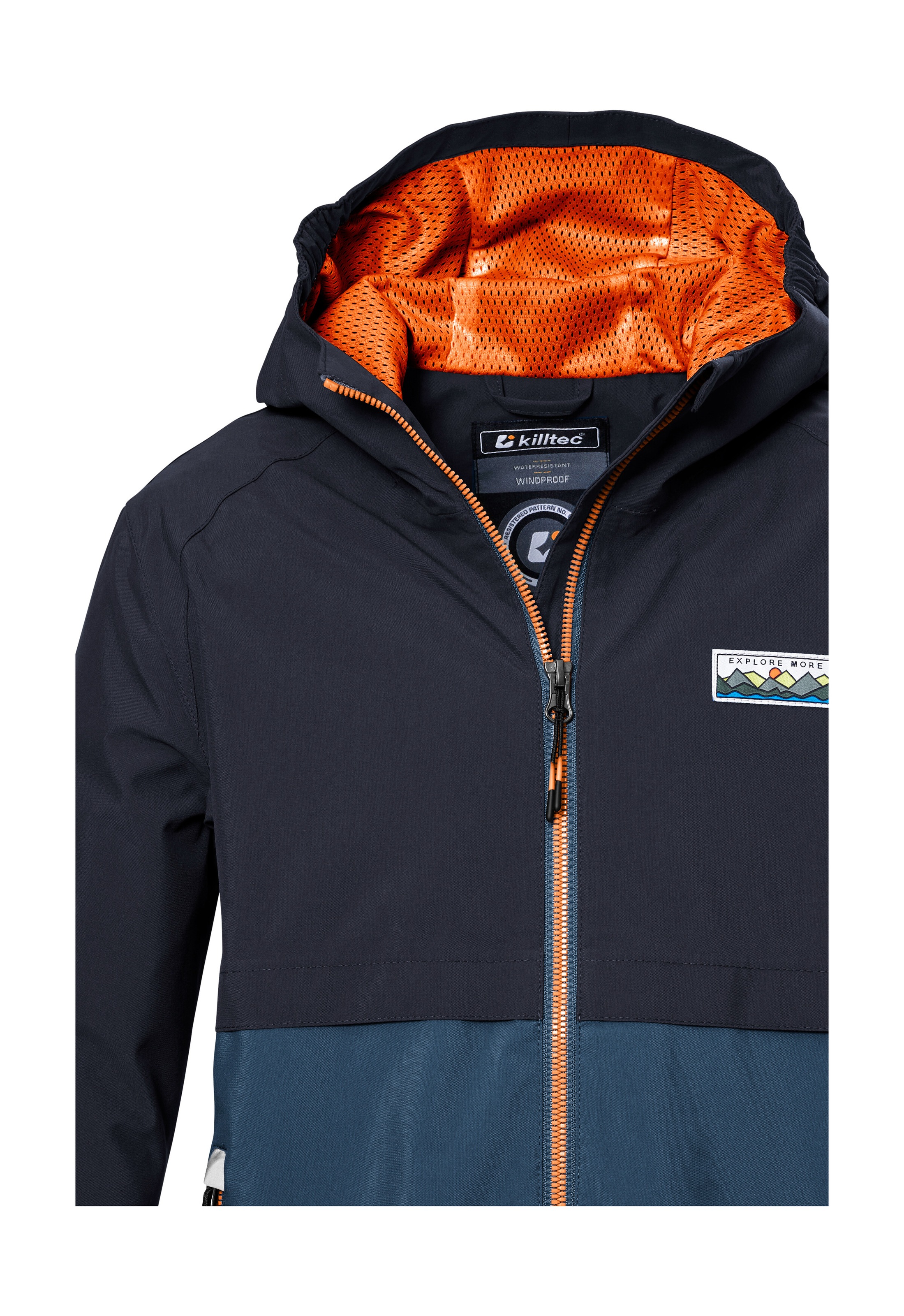 Killtec Funktionsjacke »KOS 141 BYS JCKT«, Wasserdichte Kinderjacke, Colourblock, reflektierend, PFAS-frei