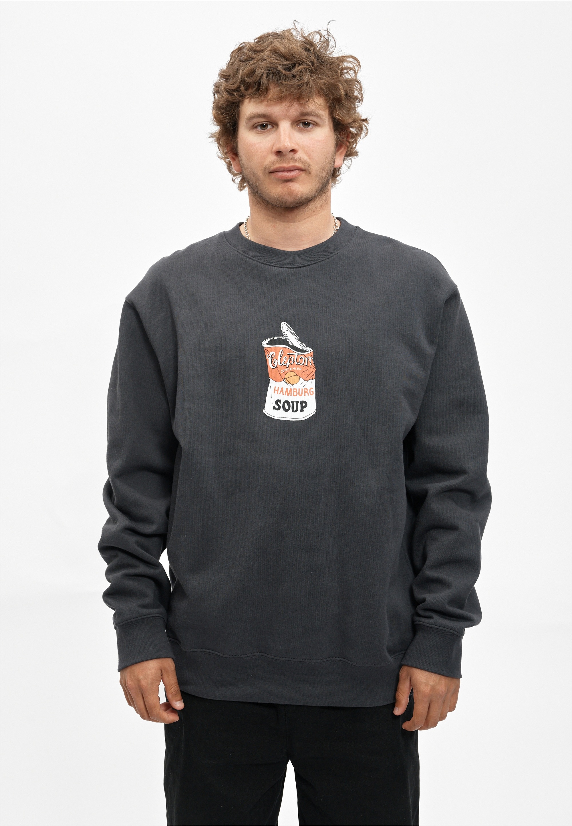 Cleptomanicx Sweatshirt "Hamburg Soup", mit lässigem Frontprint