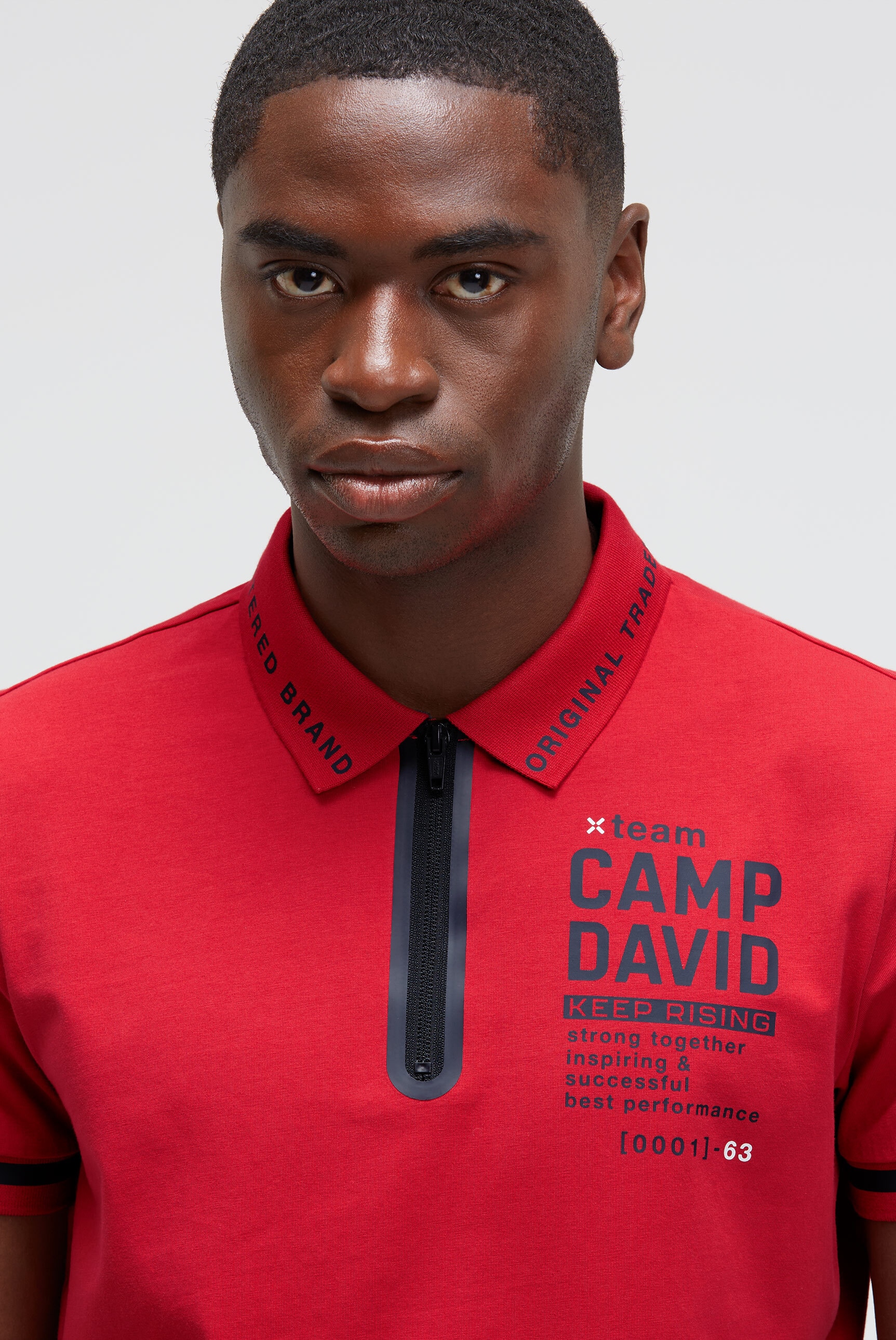 CAMP DAVID Poloshirt, mit Baumwolle
