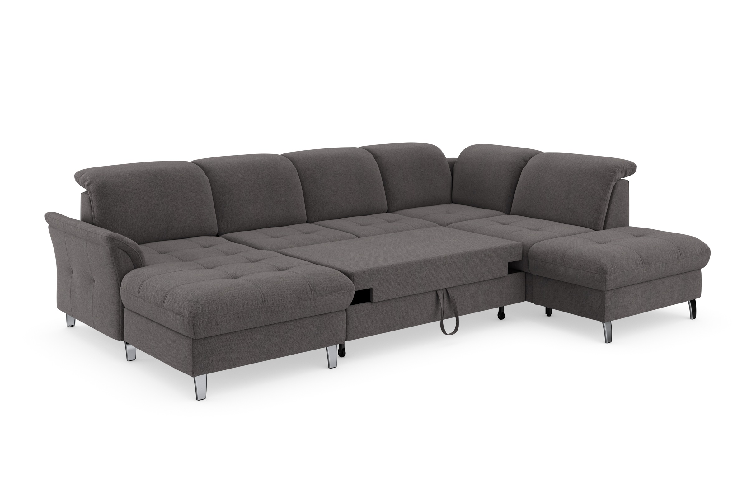 sit&more Wohnlandschaft »Maggiore U-Form«, wahlweise mit Kopfteilverstellung, Bettfunktion und Stauraum