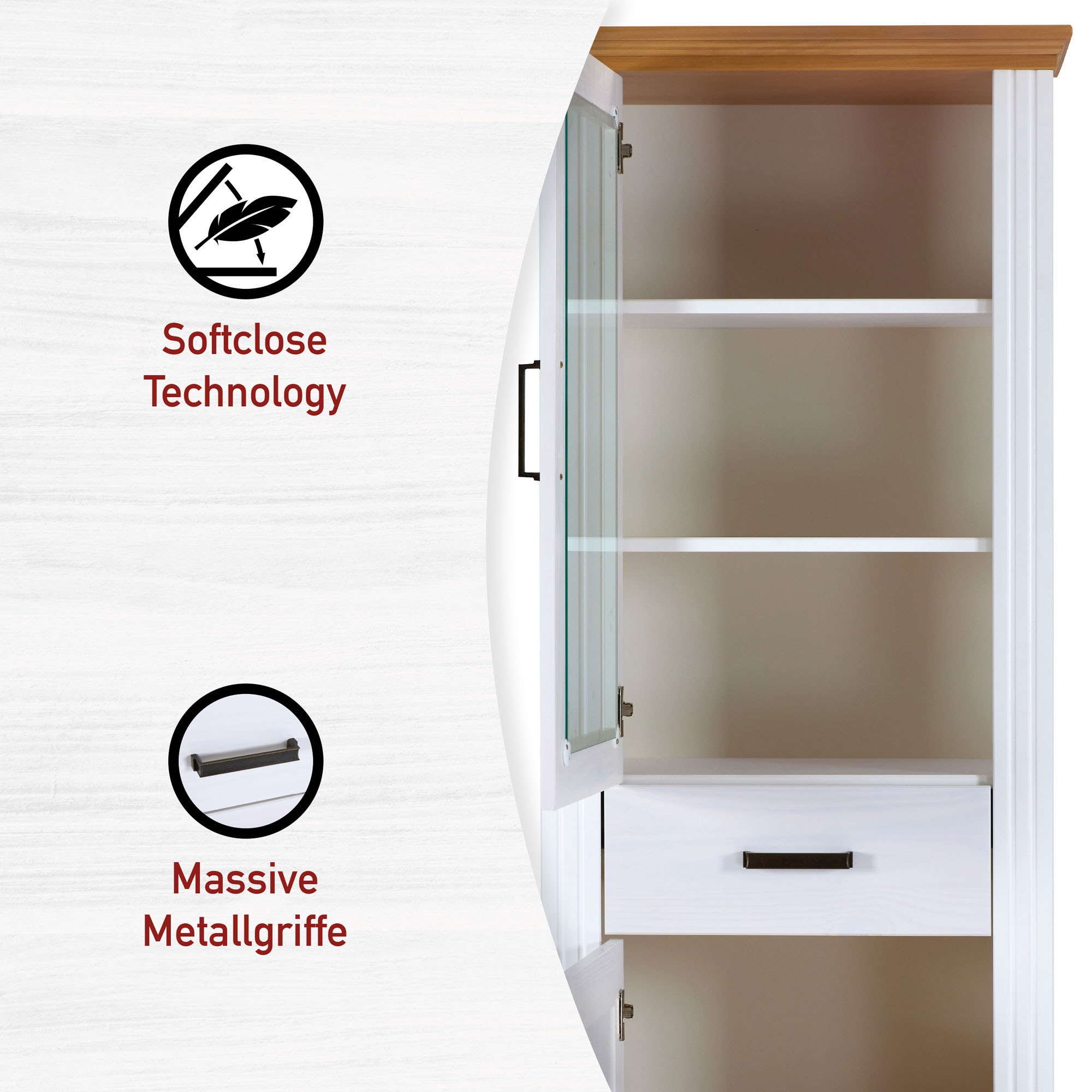 Inter Link Vitrine »Vitrine Maluno« 1 Stk. tlg.