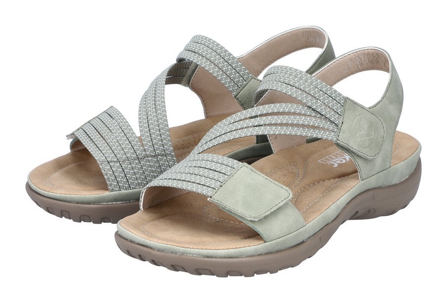 Rieker Riemchensandale Sommerschuh, Sandalette, Keilabsatz, mit Gummizügen günstig online kaufen