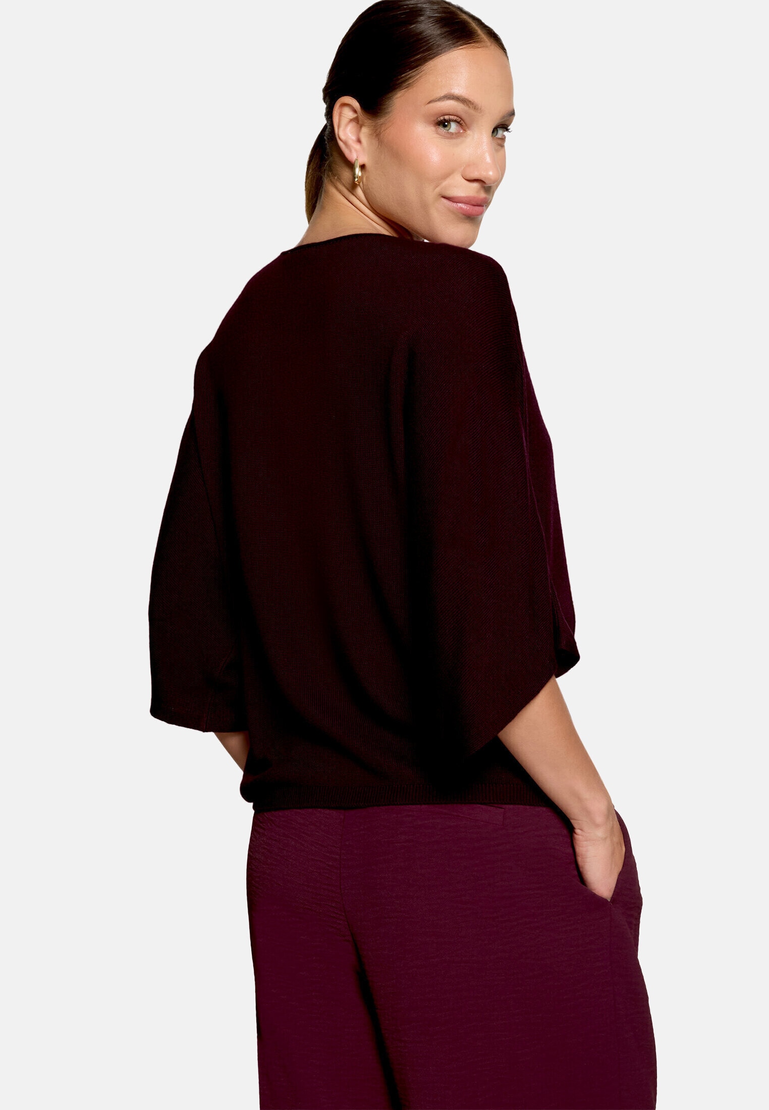 Zero Kurzarmshirt »Damen mit Fledermausärmeln« 1 Plain/ ohne Details