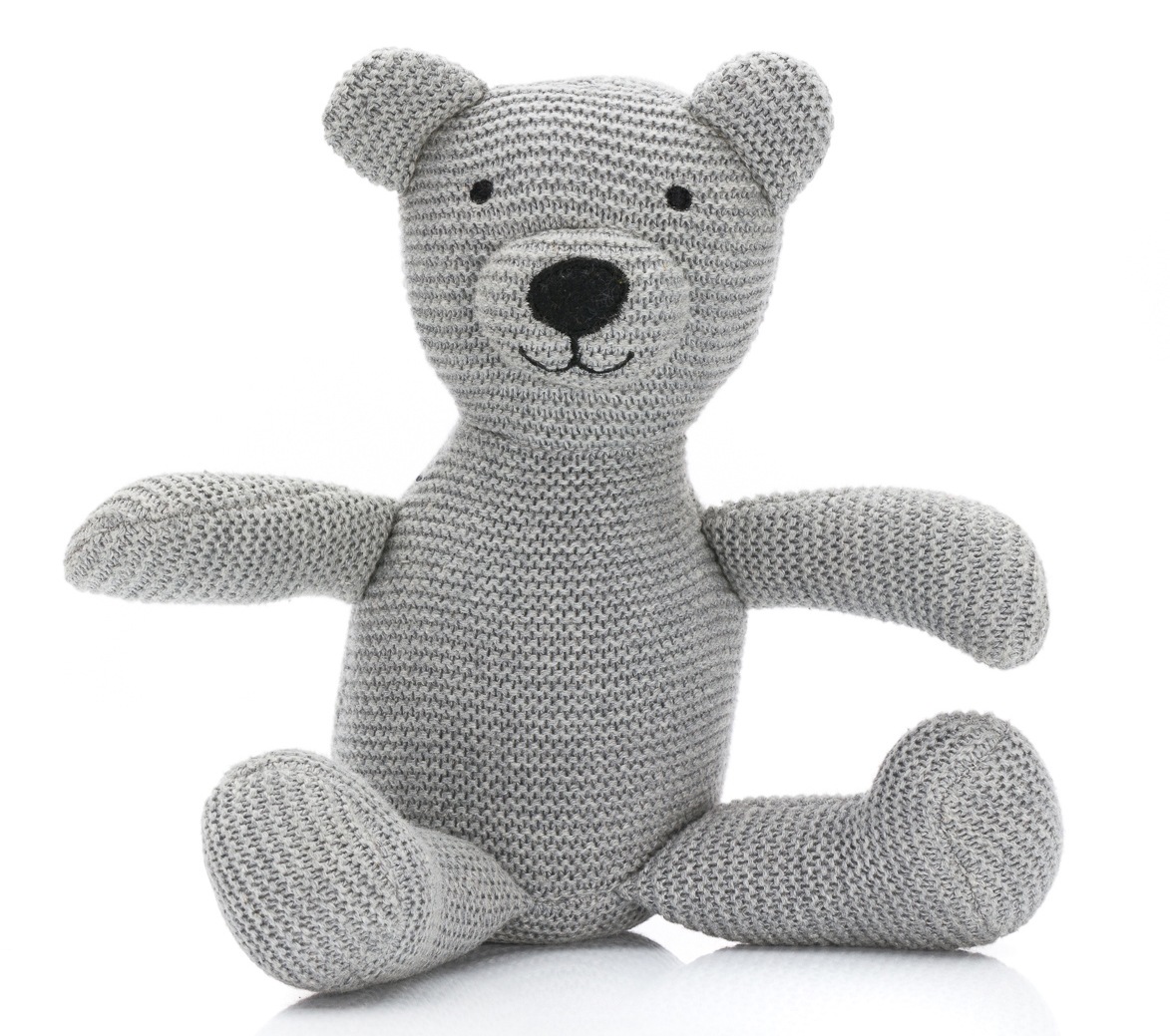 Kuscheltier Bär grau, 28 cm