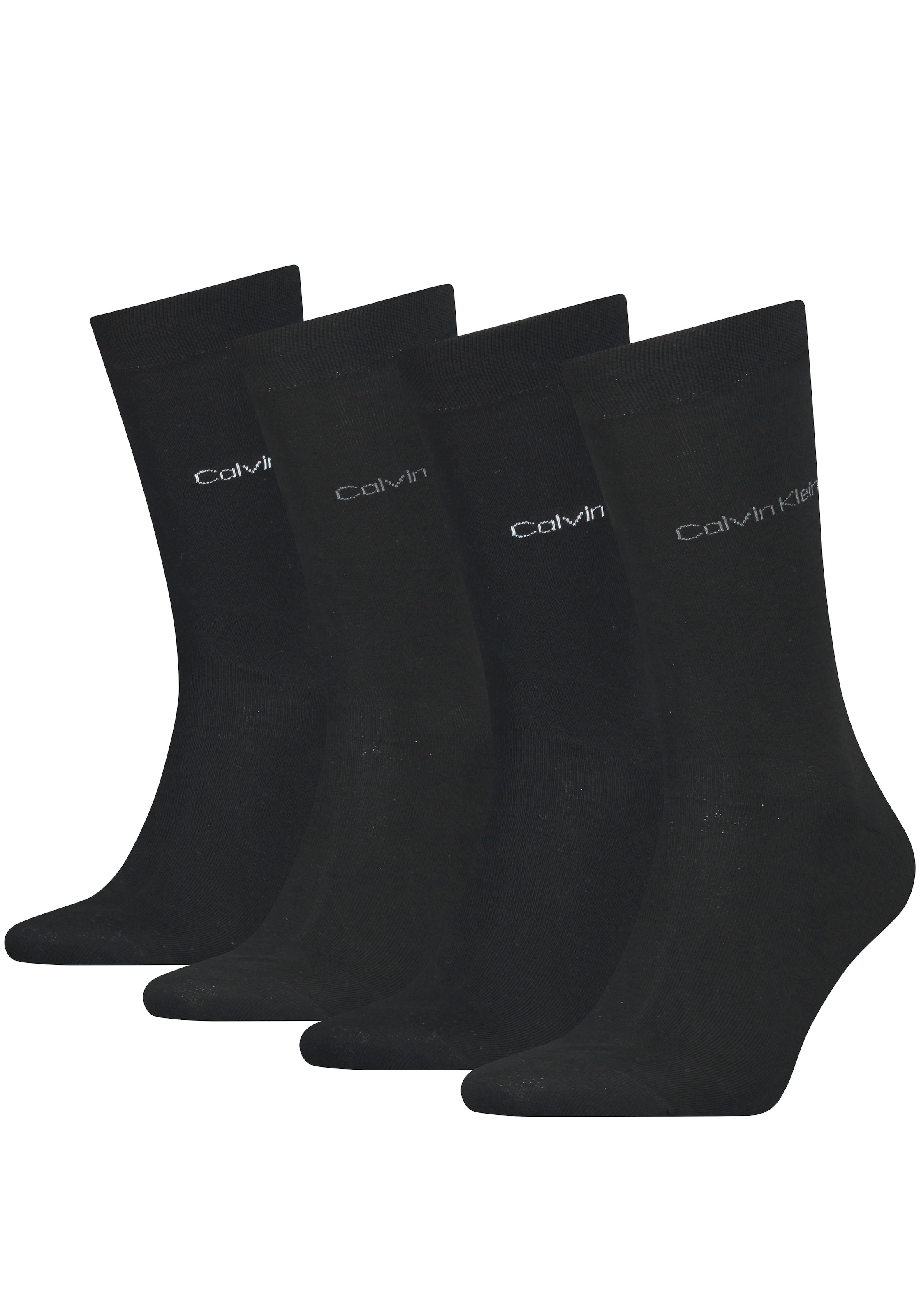 Socken, (Packung, 4er-Pack), mit elegantem Logodesign