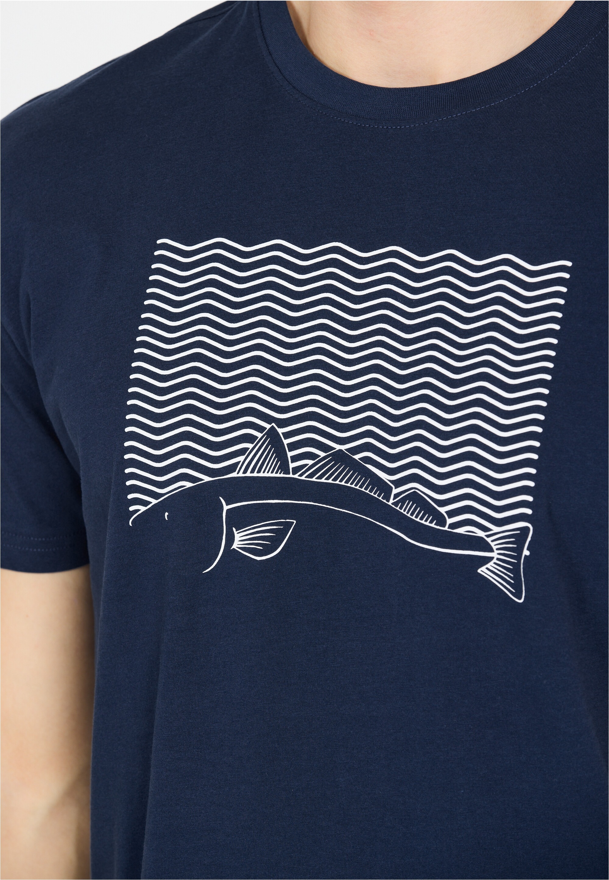CRUZ T-Shirt »Gander«, aus atmungsaktiver Baumwolle mit modischem Print