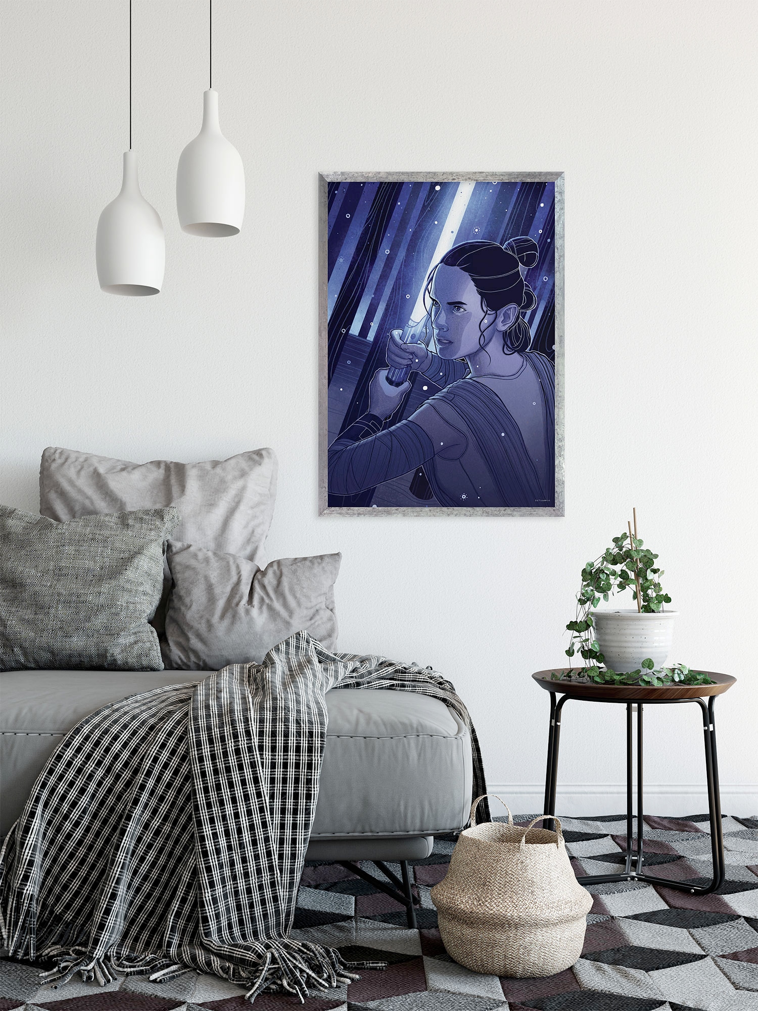 Komar Wandbild "Star Wars Jedimaster Rey" Disney Set, 1 Stk. tlg. 40 x 50 c günstig online kaufen