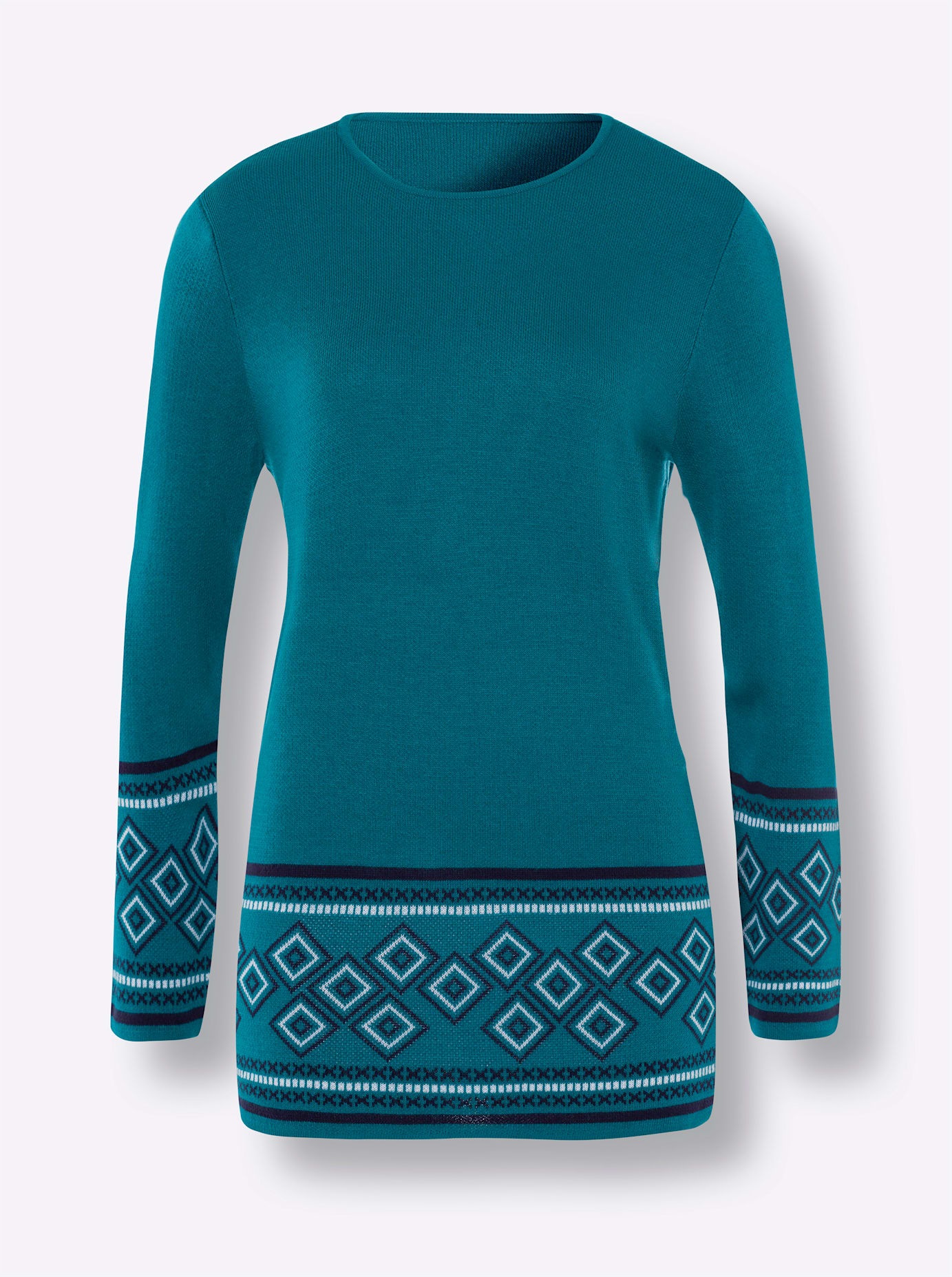 Classic Basics Long Pullover Women's Blue Size 38 3