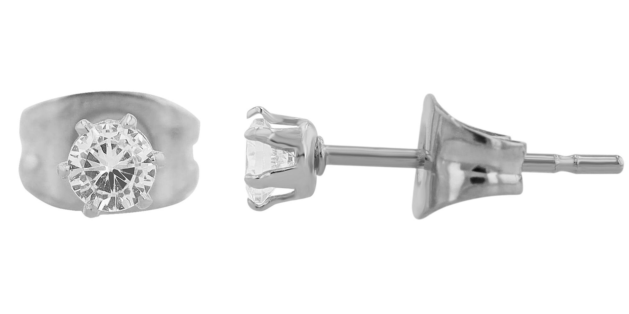 Adelia´s Paar Ohrhänger »Damen Ohrringe – Ohrstecker aus Edelstahl mit Zirkonia« Ein kleines Geschenk mit großer Wirkung