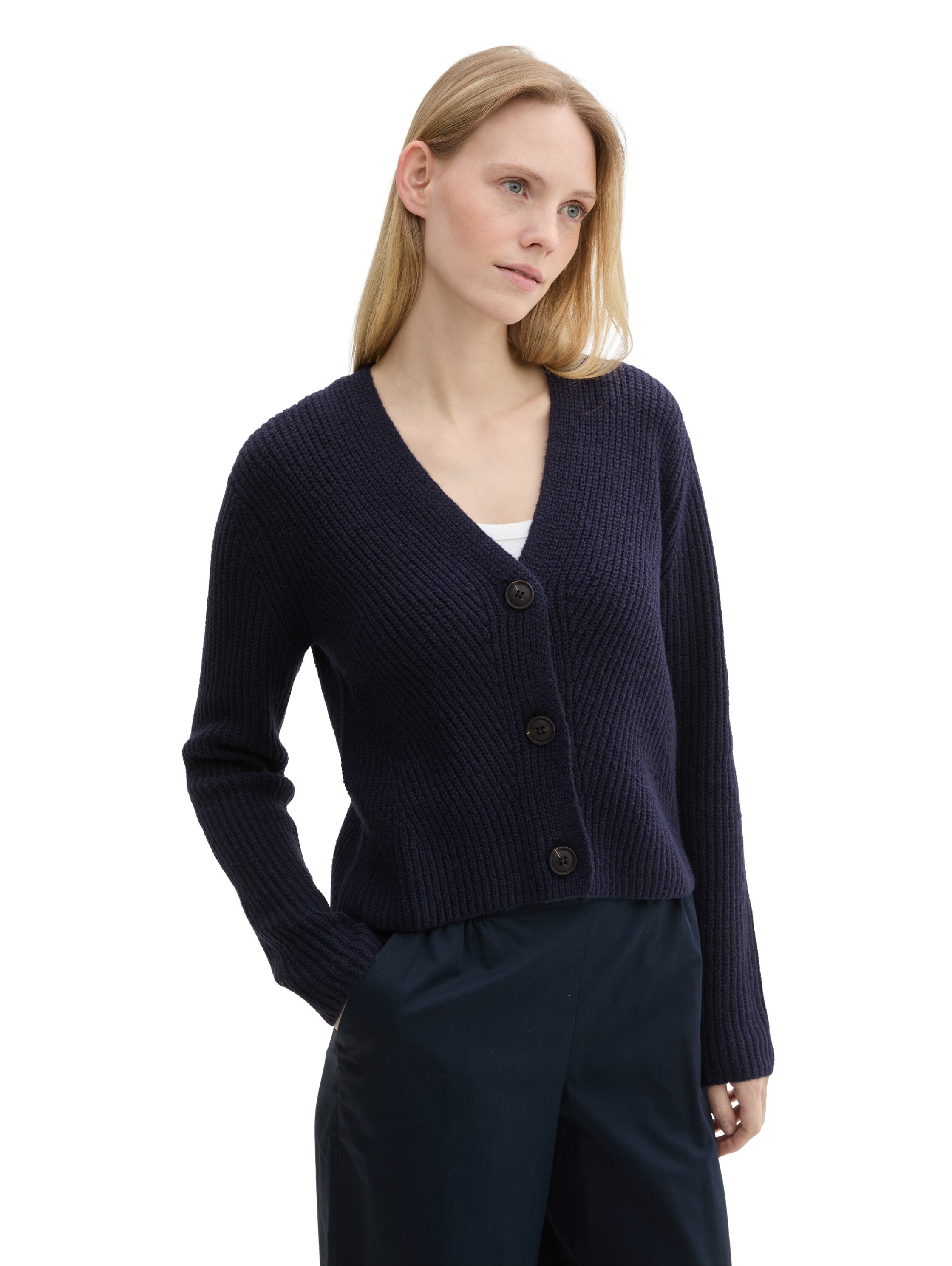 TOM TAILOR Strickjacke, mit Knopfleiste