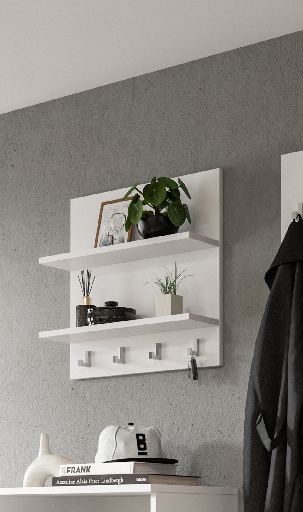 INOSIGN Garderobenpaneel, (1 St.), Trondheim Paneel Breite 52 cm, 2 Ablageb günstig online kaufen