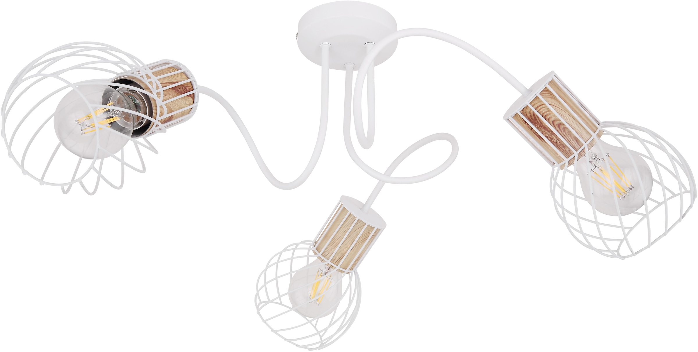 GLOBO LIGHTING Deckenleuchte »LUISE«, Leuchtmittel E27 | ohne Leuchtmittel, Deckenlampe/Wohnzimmer/Schlafzimmer/modern