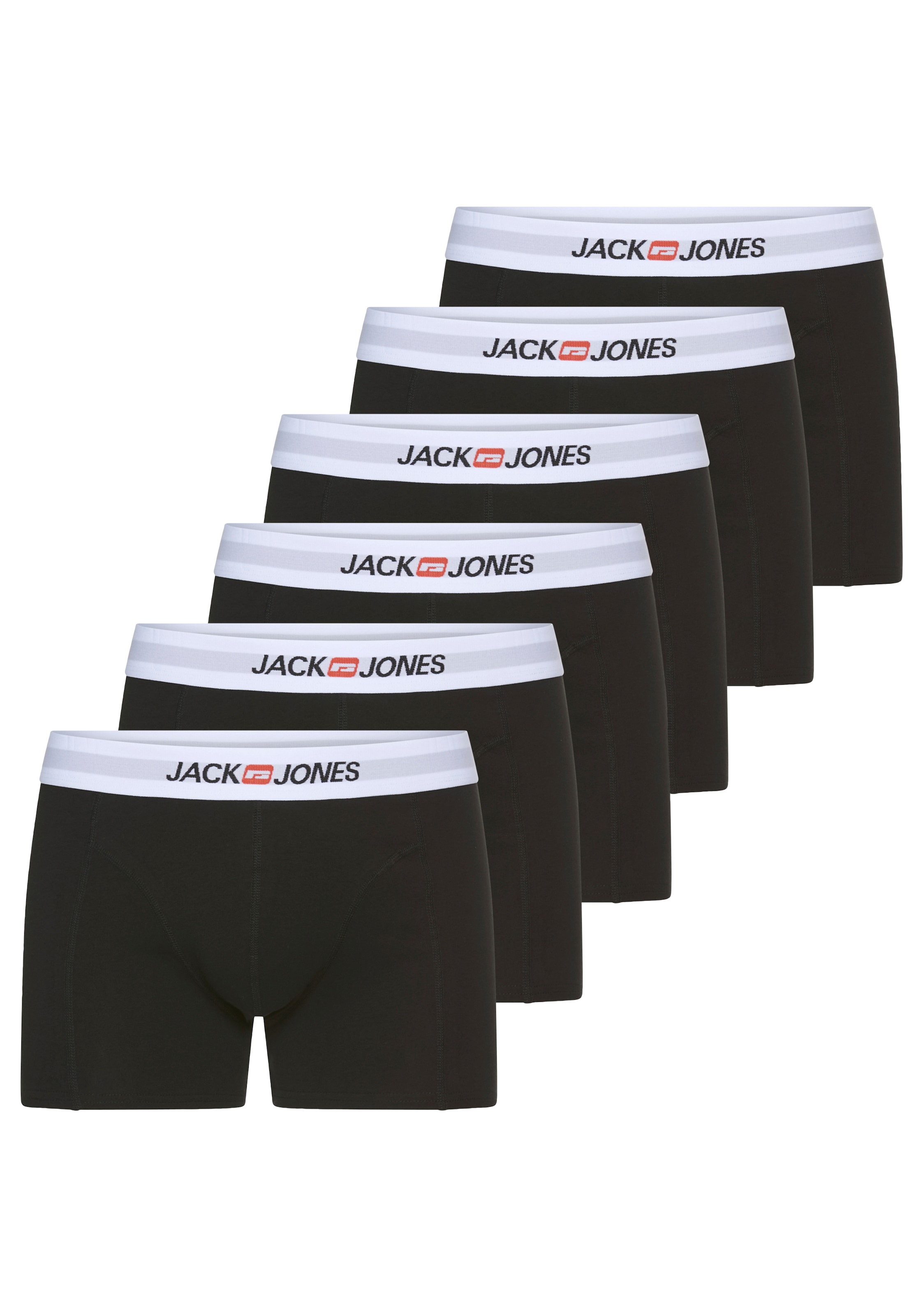 Jack & Jones Trunk "JACOLD – Boxershorts mit farbigem Bund im 6er-Pack", (P günstig online kaufen