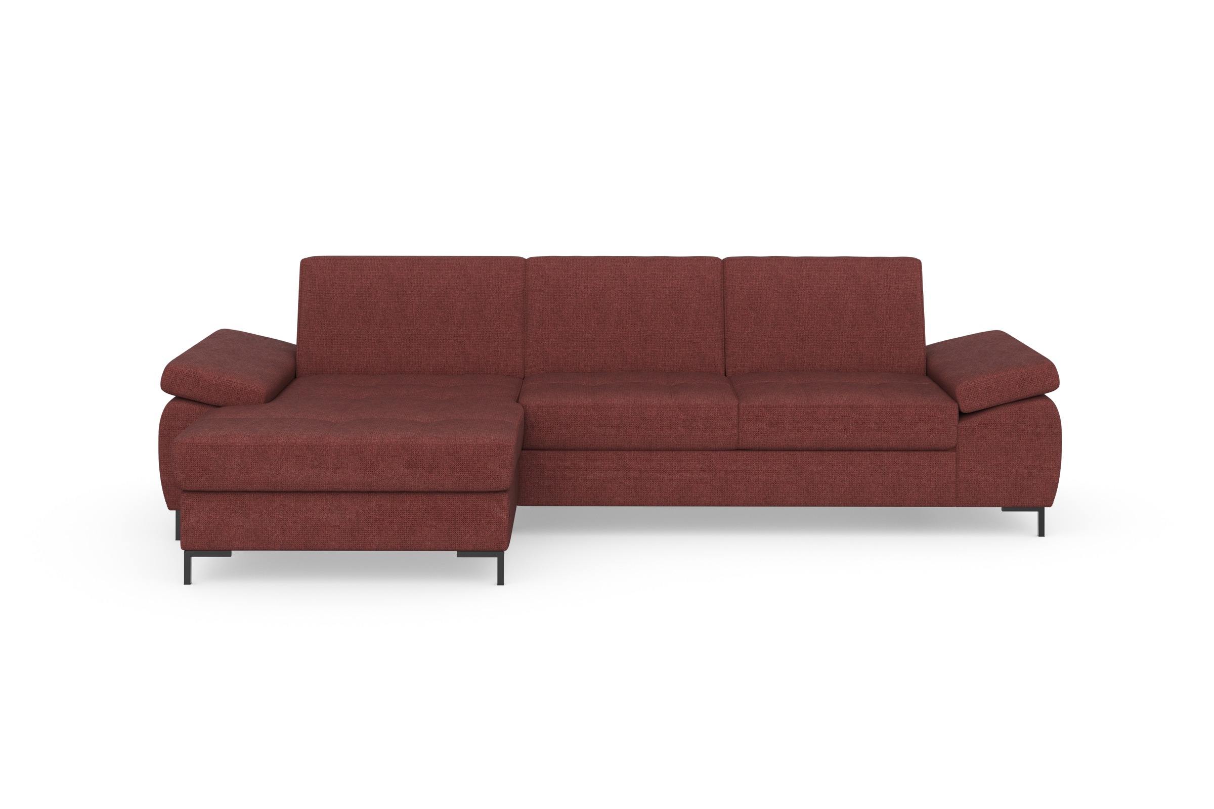 DOMO collection Ecksofa »Capelo L-Form«, mit Armteilverstellung, wahlweise mit Bettfunktion, Federkern
