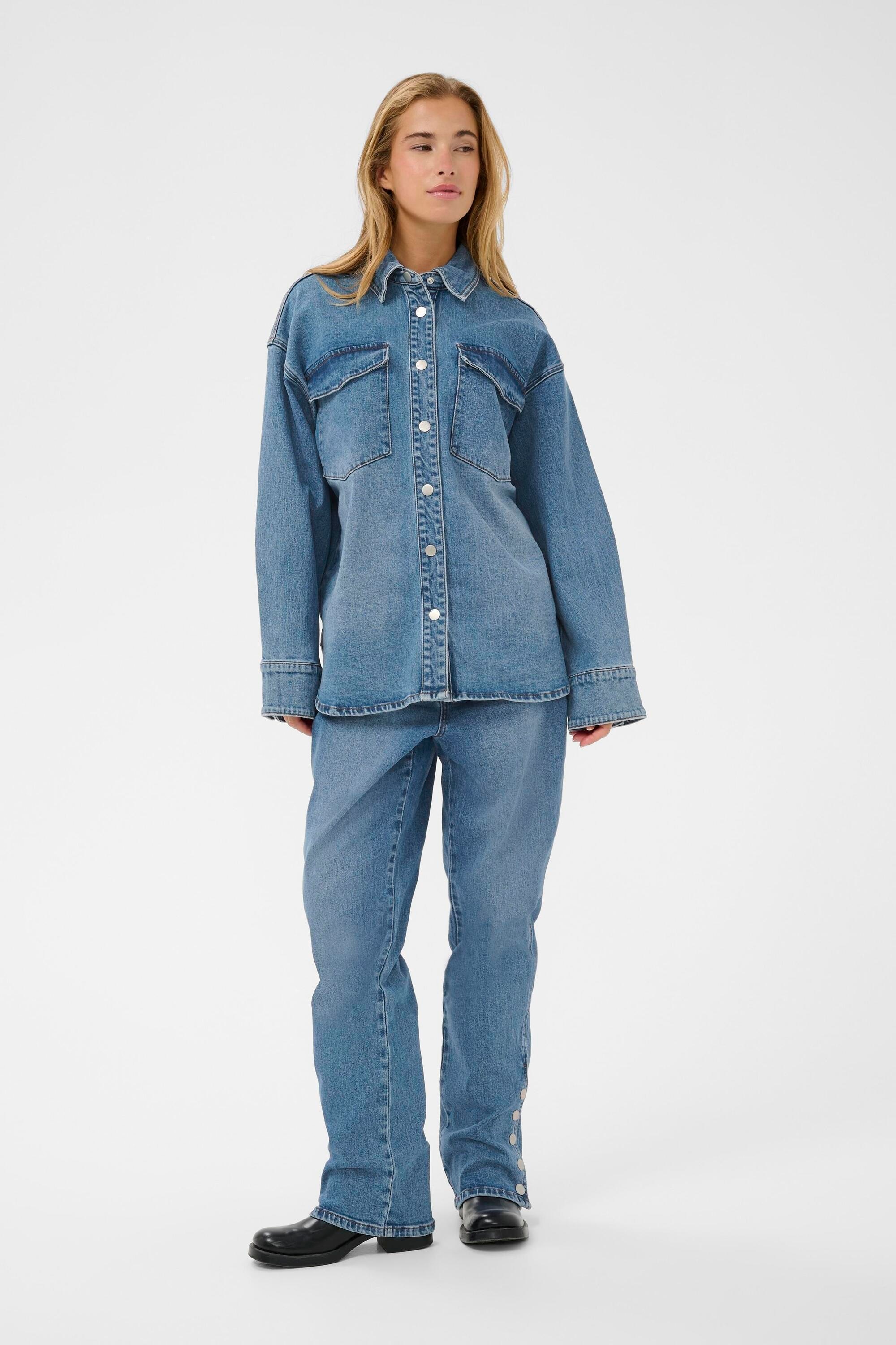 KAFFE Jeansbluse »Jeanshemd KAleanne«