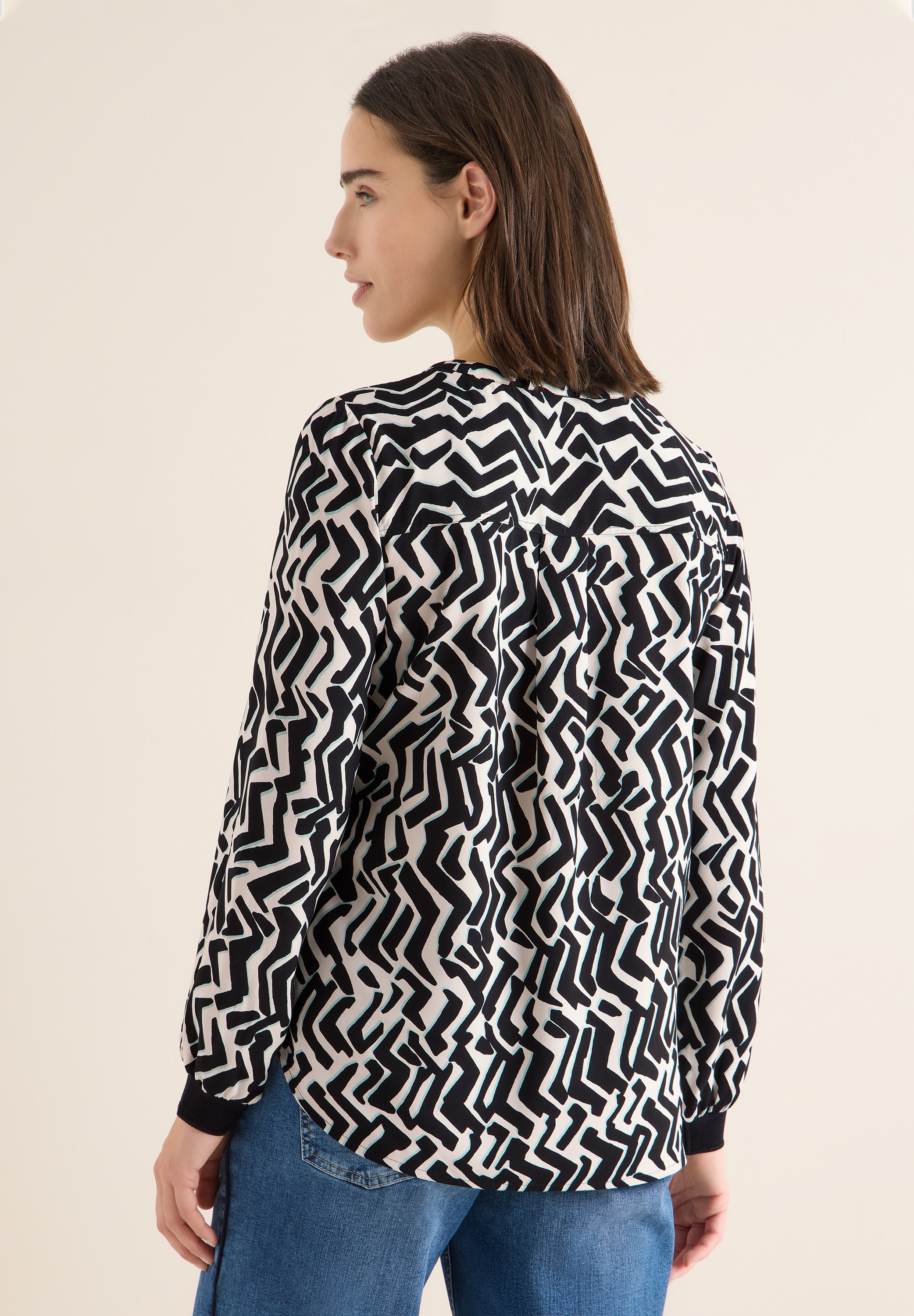 Cecil Langarmbluse aus softer Viskose günstig online kaufen