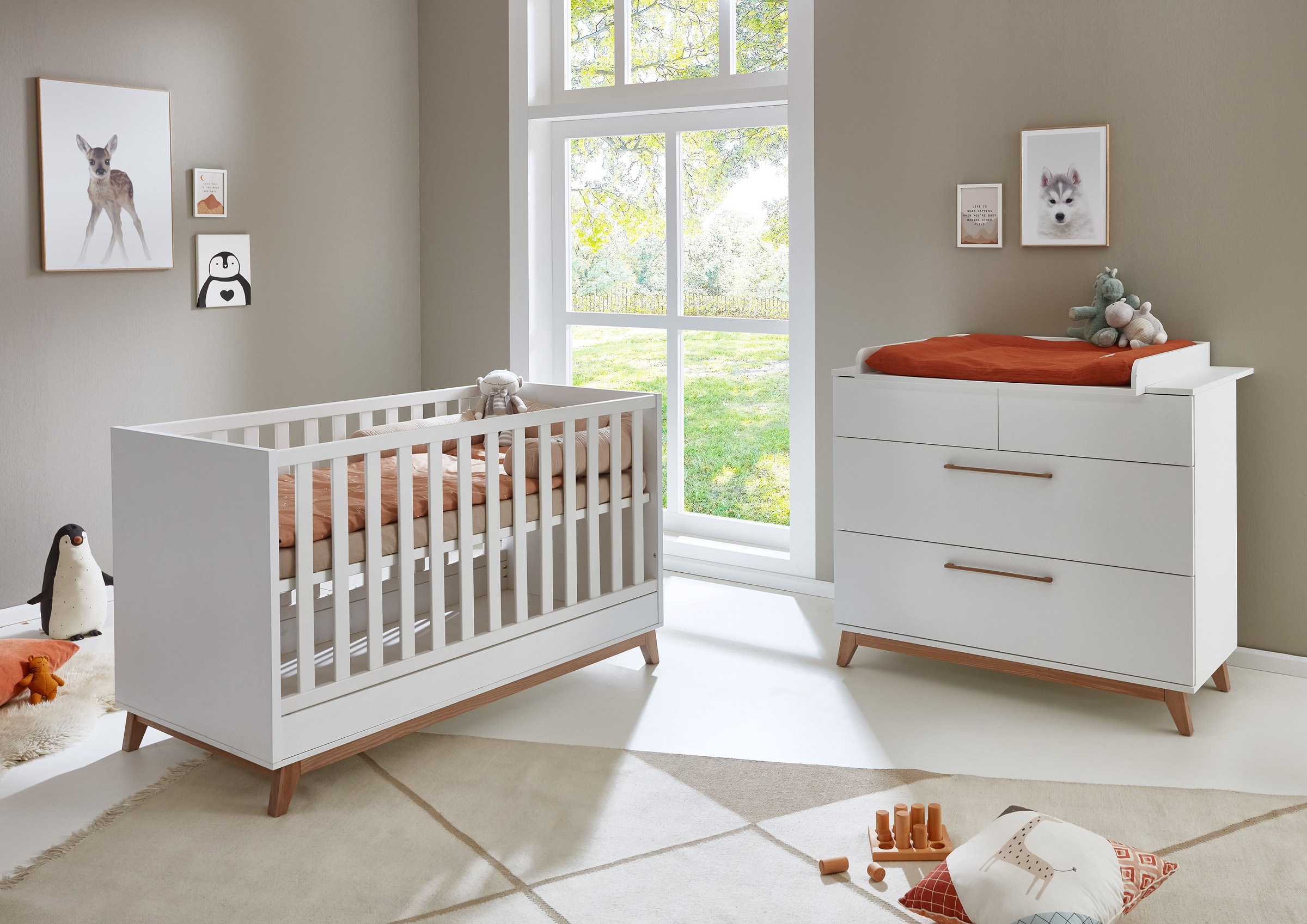 arthur berndt Babymöbel-Set "Babyzimmer Set "Lina" 2-teilig" Spar-Set, Baby günstig online kaufen