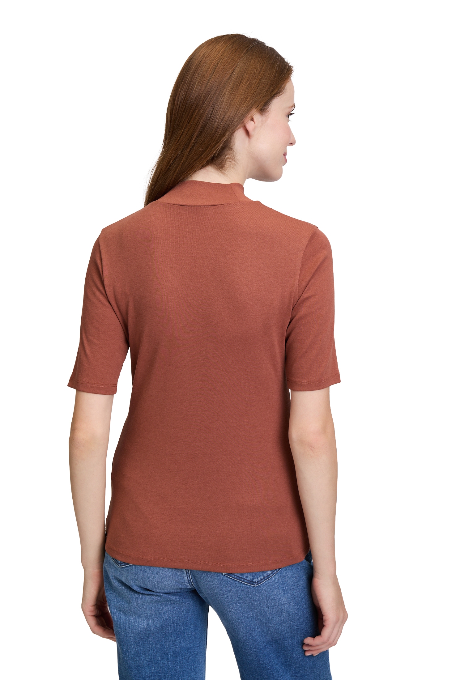Cartoon Kurzarmshirt »Cartoon Damen Basic Shirt mit Kragen«, (1 tlg.), Material