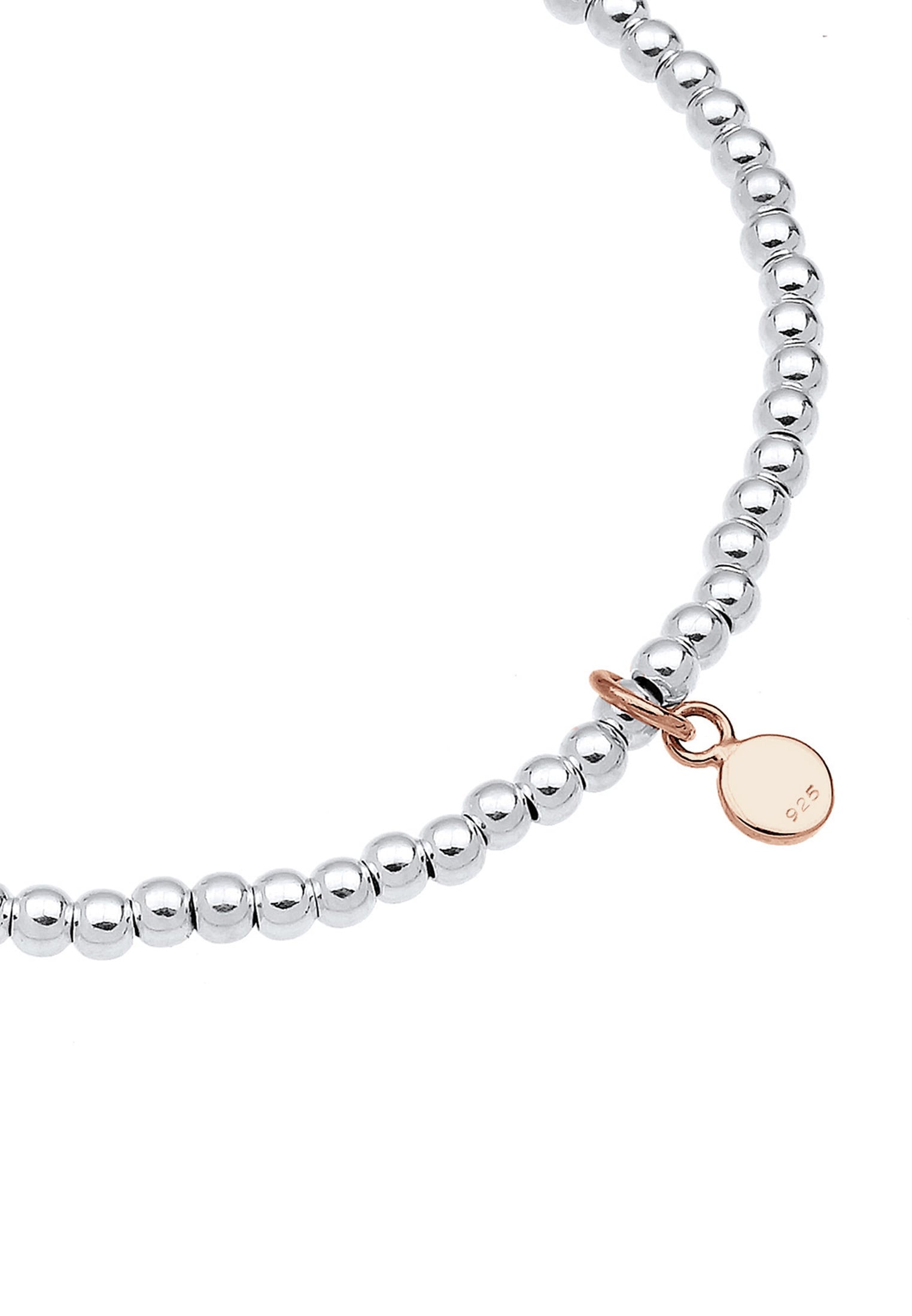 Elli Armband »Elli Armband Herz Liebe Kugeln Bi-Color 925 Silber«