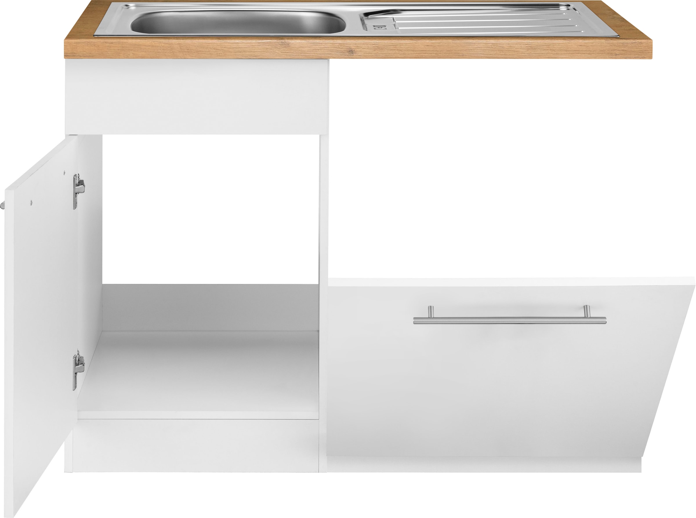 wiho Küchen Spülenschrank »Unna«, 110 cm breit, inkl. Tür/Sockel/Griff für  Geschirrspüler kaufen | BAUR